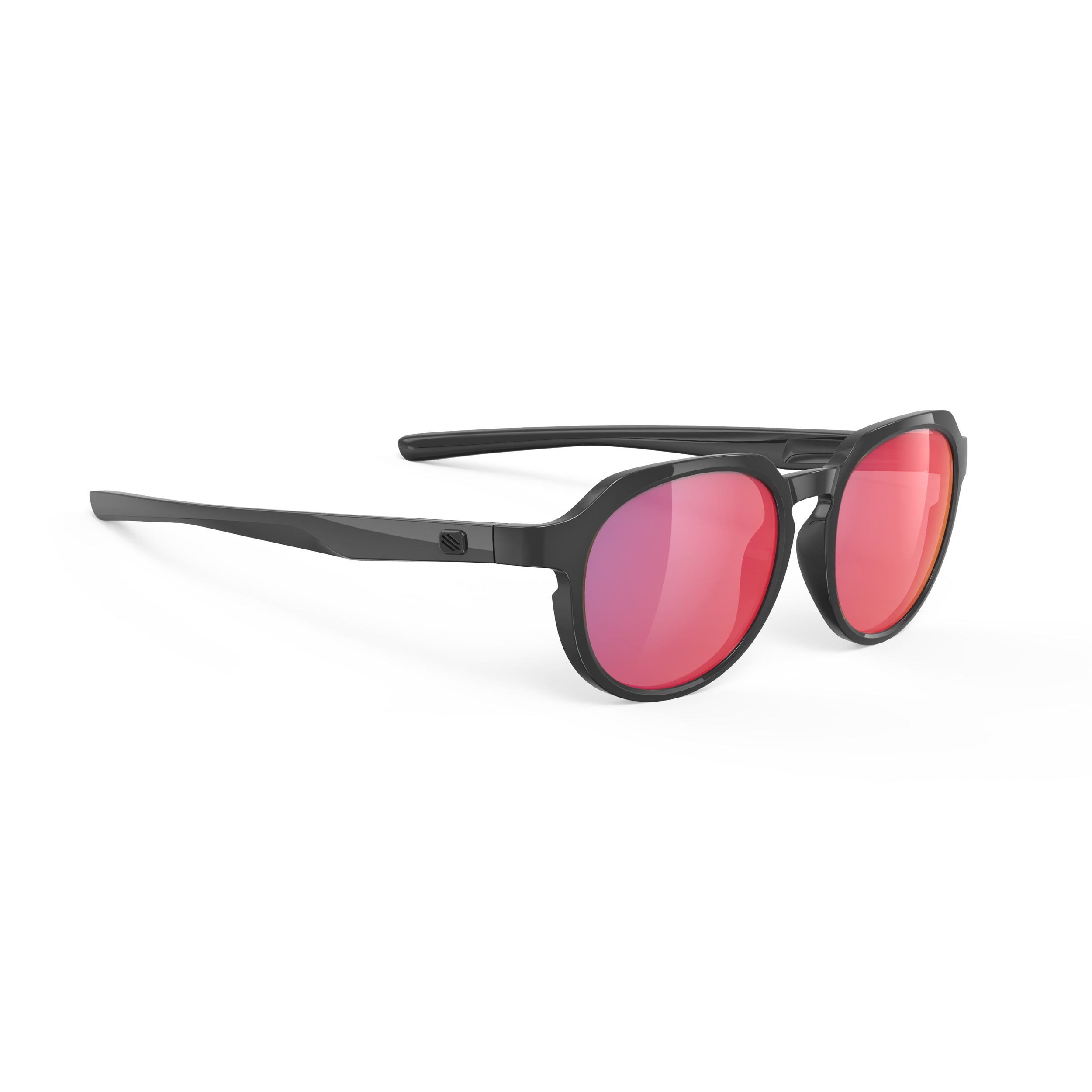 Rudy Project Glamshady Black Gloss polarized polar 3fx hdr multilaser red performance sunglasses – front view