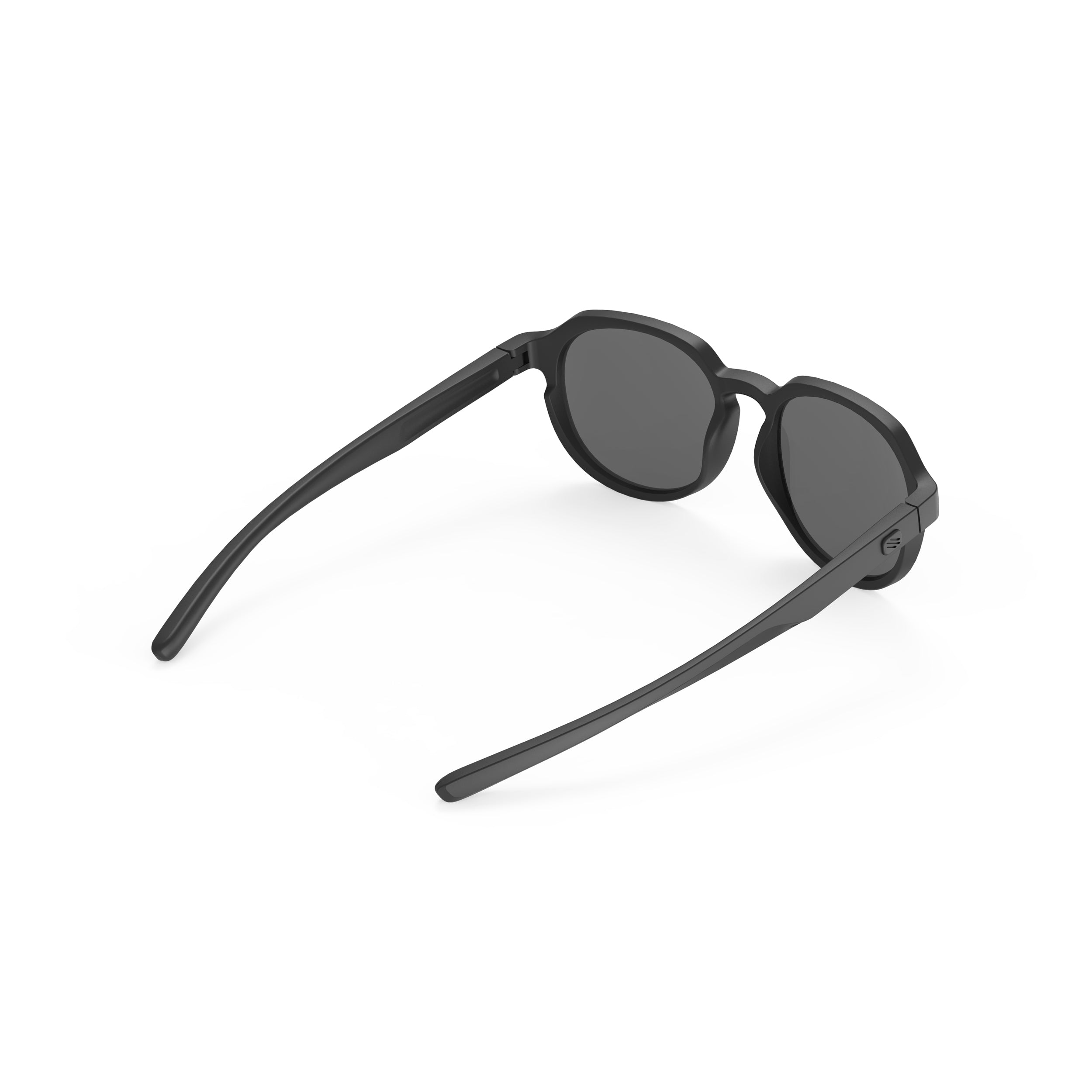Rudy Project Glamshady Black Matte mirrored smoke black performance sunglasses – rear view