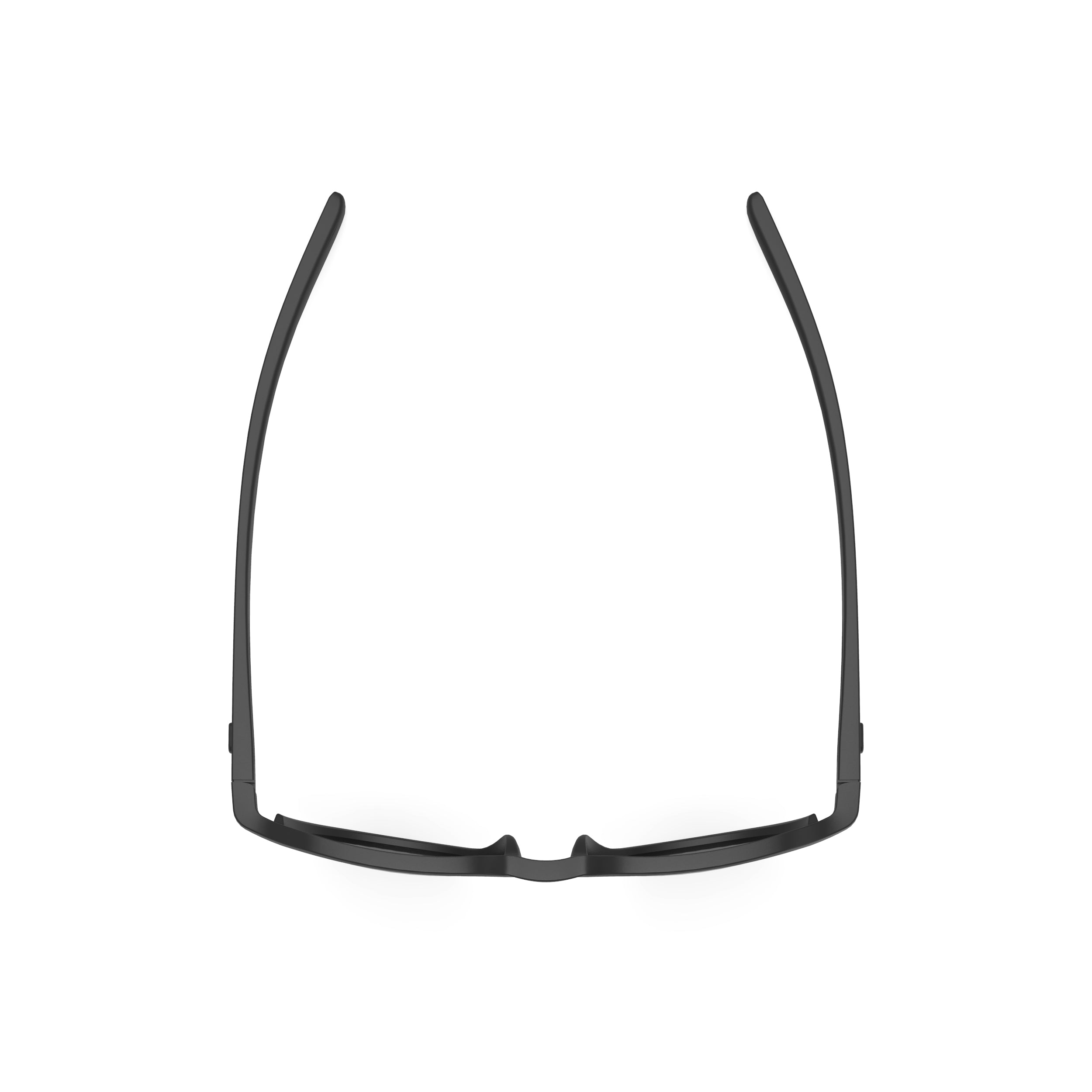 Rudy Project Glamshady Black Matte mirrored smoke black performance sunglasses – top view
