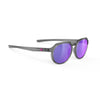Rudy Project Glamshady Crystal Ash mirrored multilaser violet performance sunglasses – front view