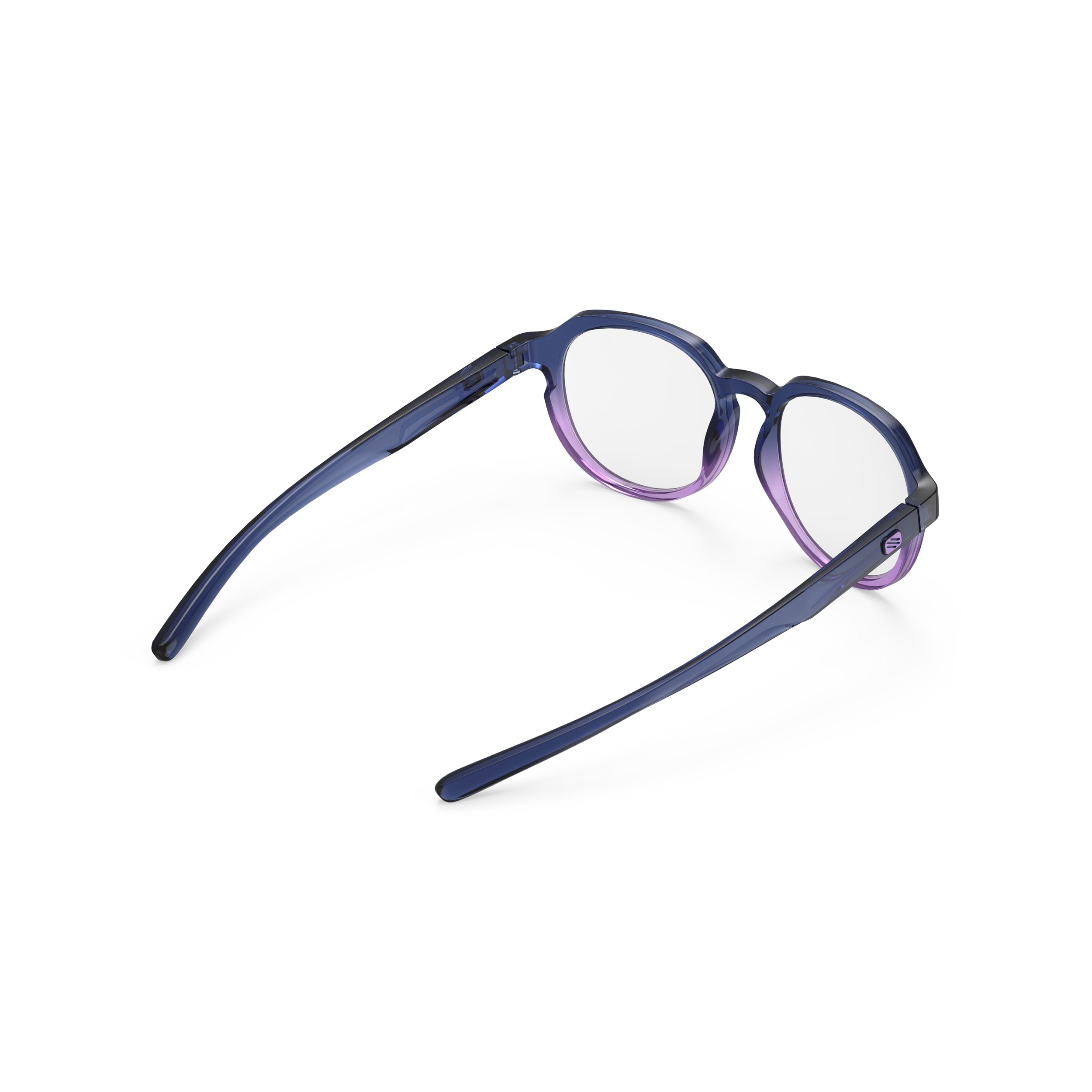 Rudy Project Glamshady Crystal Blue Avio Lilac Gloss performance sunglasses – rear view