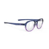 Rudy Project Glamshady Crystal Blue Avio Lilac Gloss performance sunglasses – front view, alternate angle