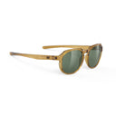 Glamshady Mirrored - Crystal Butterscotch Gloss Frame | Green Lens