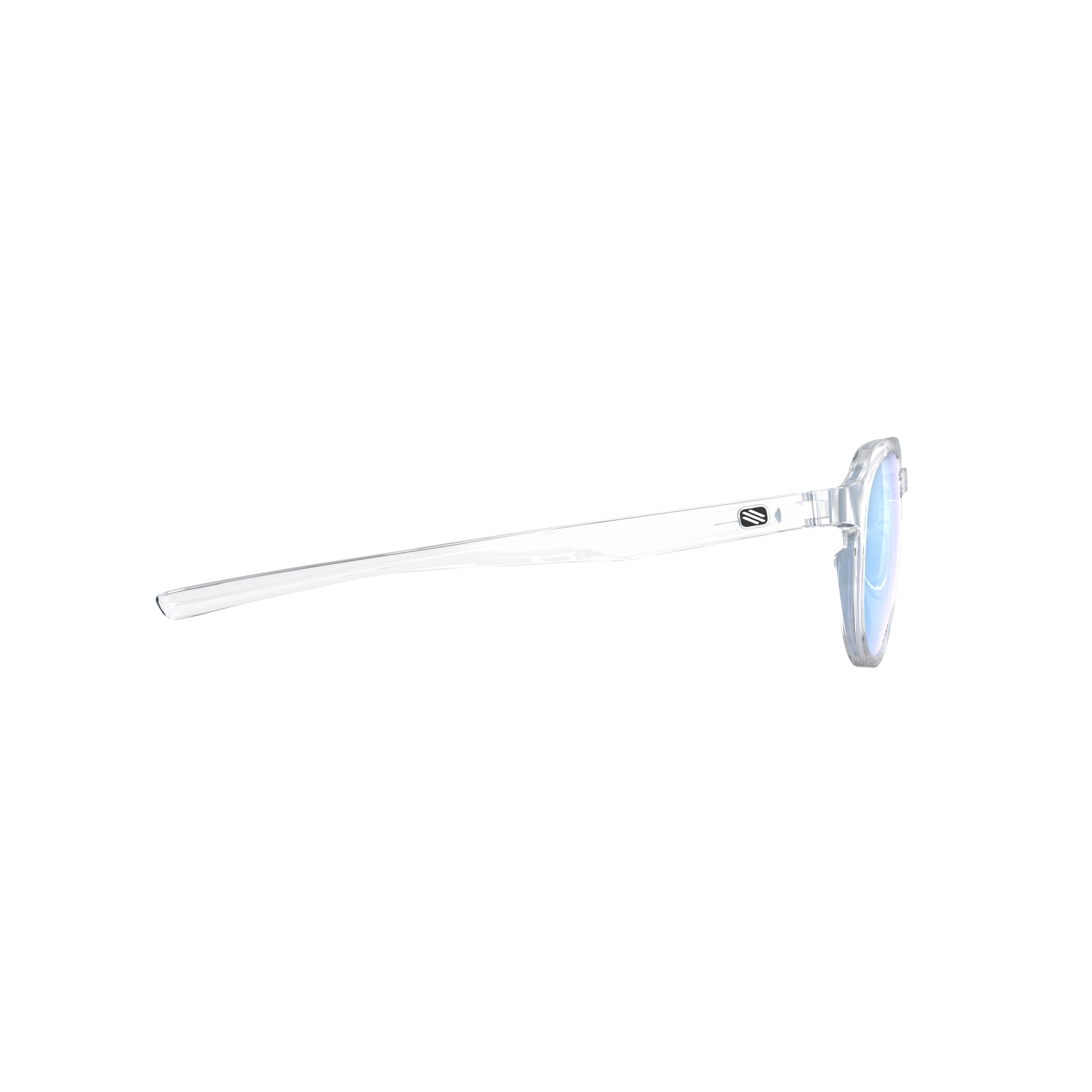 Rudy Project Glamshady Crystal Gloss mirrored multilaser ice performance sunglasses – side view, opposite side