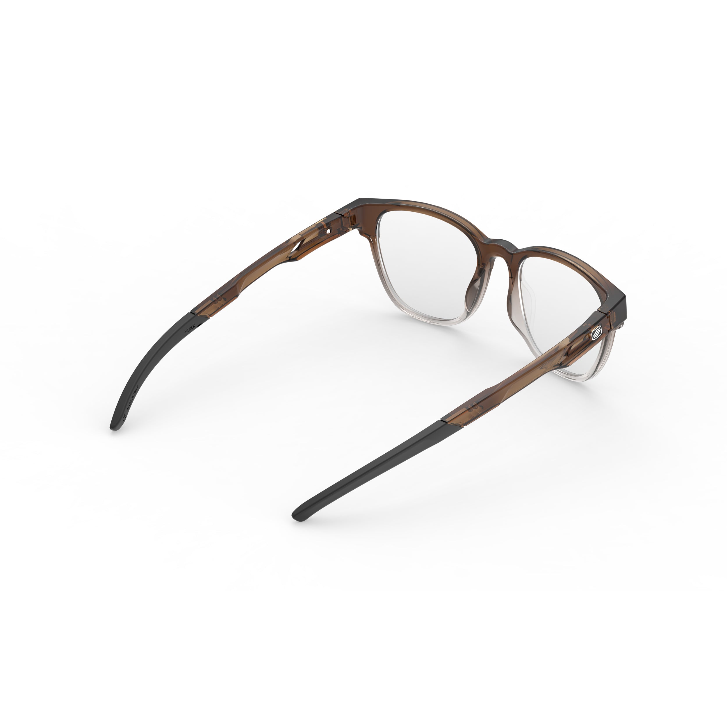 Rudy Project Iridis 65 Crystal Brown Deg prescription sports glasses – rear view