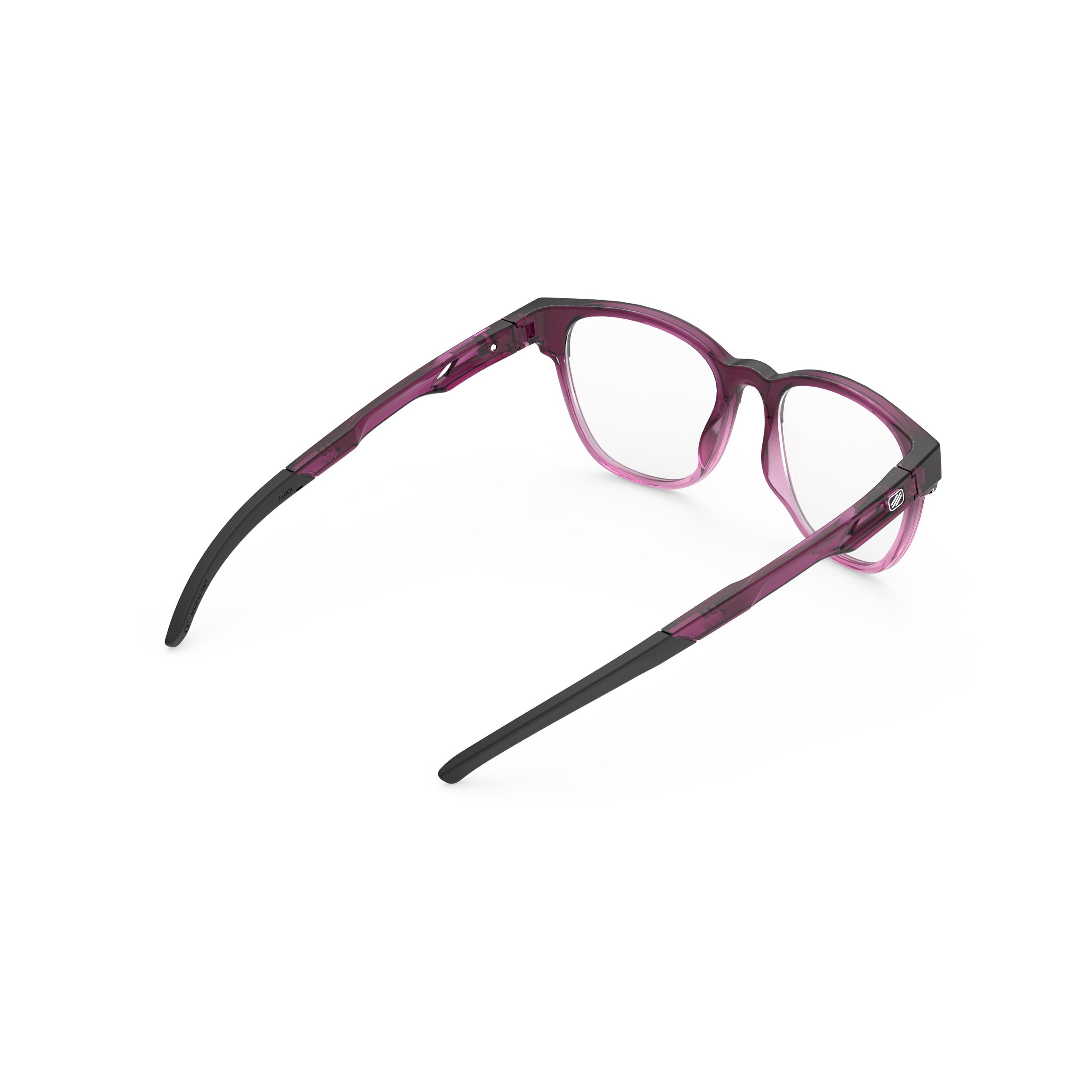 Rudy Project Iridis 65 Crystal Burgundy/Lilac G. prescription sports glasses – rear view