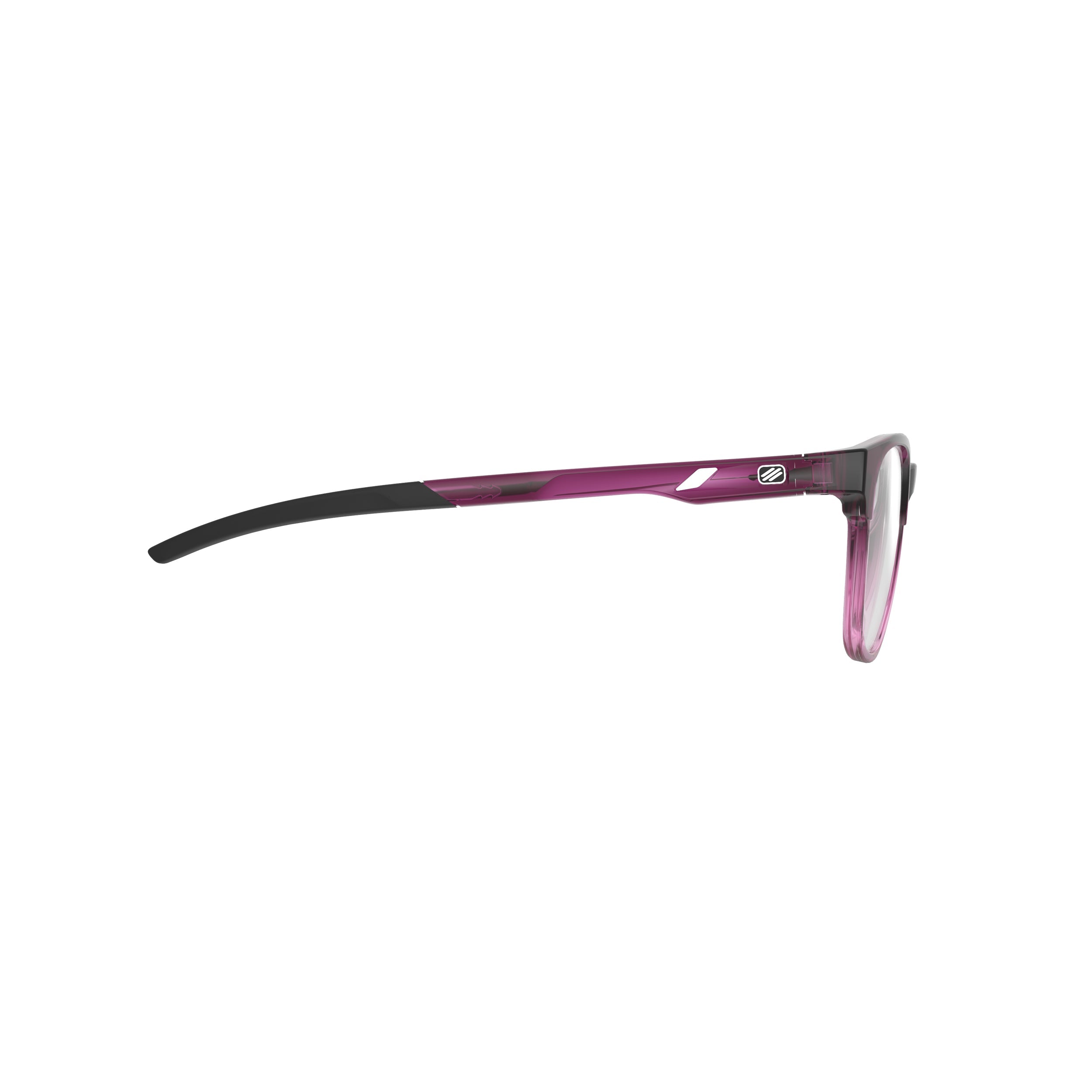 Rudy Project Iridis 65 Crystal Burgundy/Lilac G. prescription sports glasses – side view, opposite side