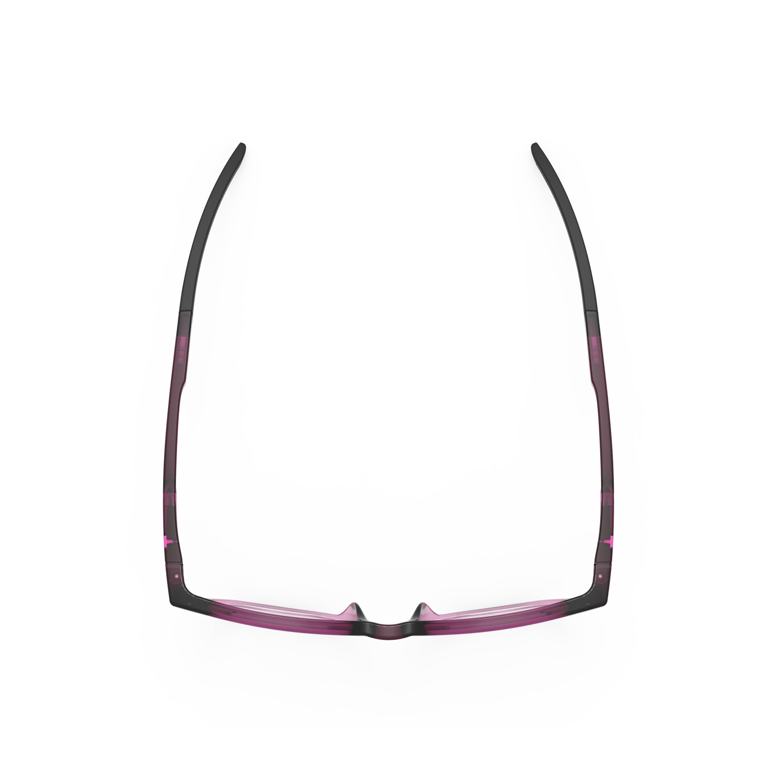 Rudy Project Iridis 65 Crystal Burgundy/Lilac G. prescription sports glasses – top view