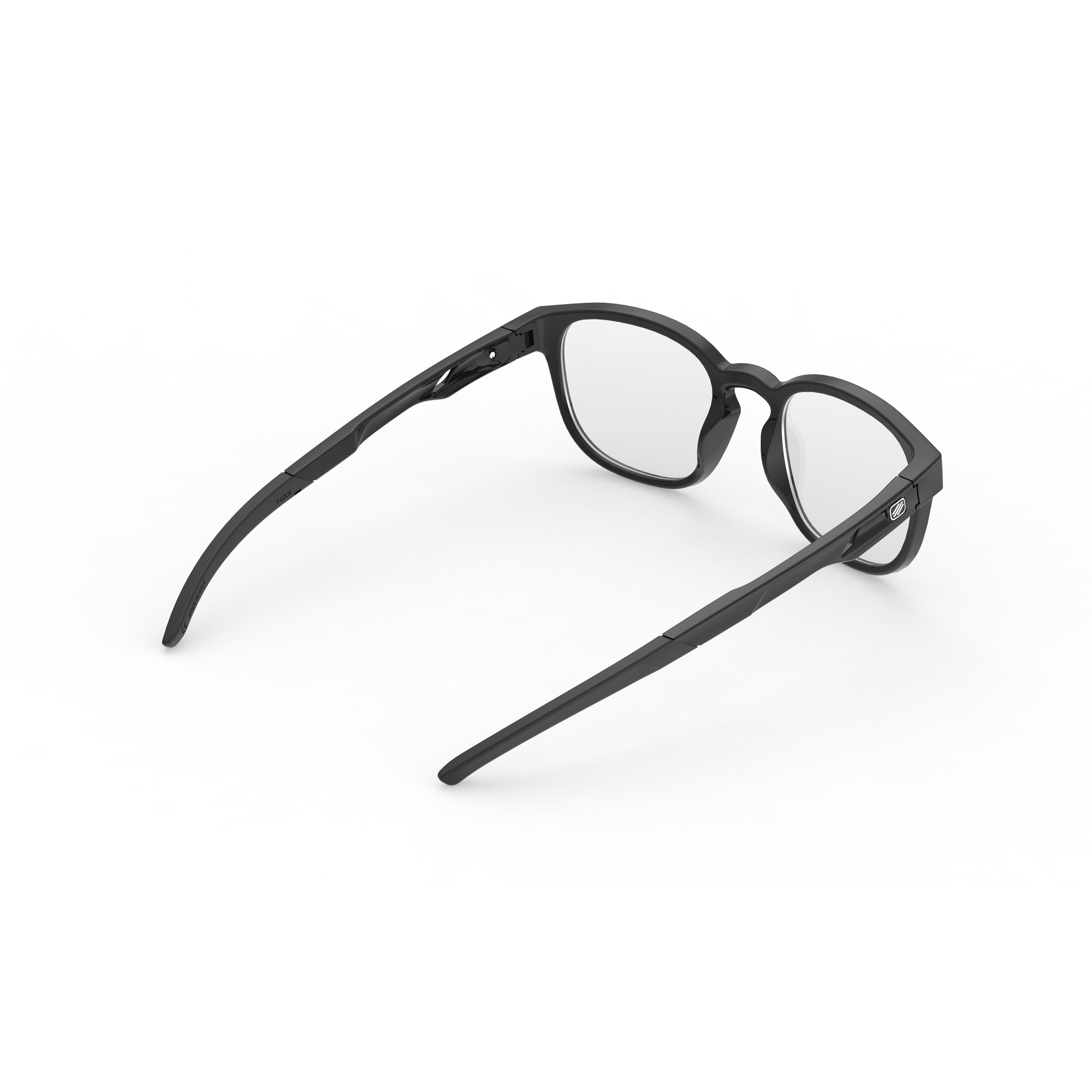 Rudy Project Iridis 66 Black Gloss prescription sports glasses – rear view