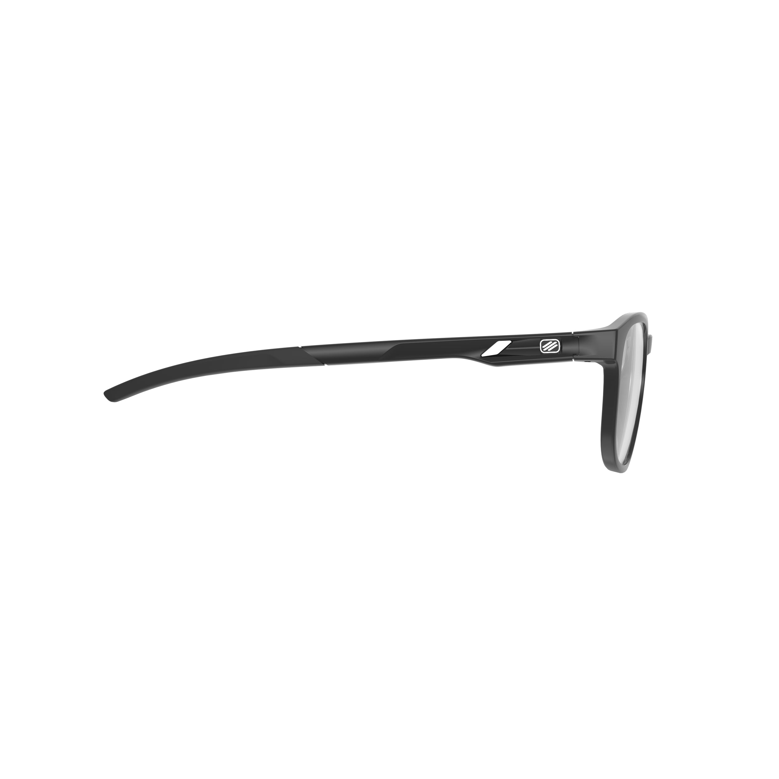 Rudy Project Iridis 66 Black Gloss prescription sports glasses – side view, opposite side
