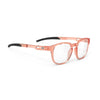Rudy Project Iridis 66 Crystal Apricot Gloss prescription sports glasses – front view, alternate angle