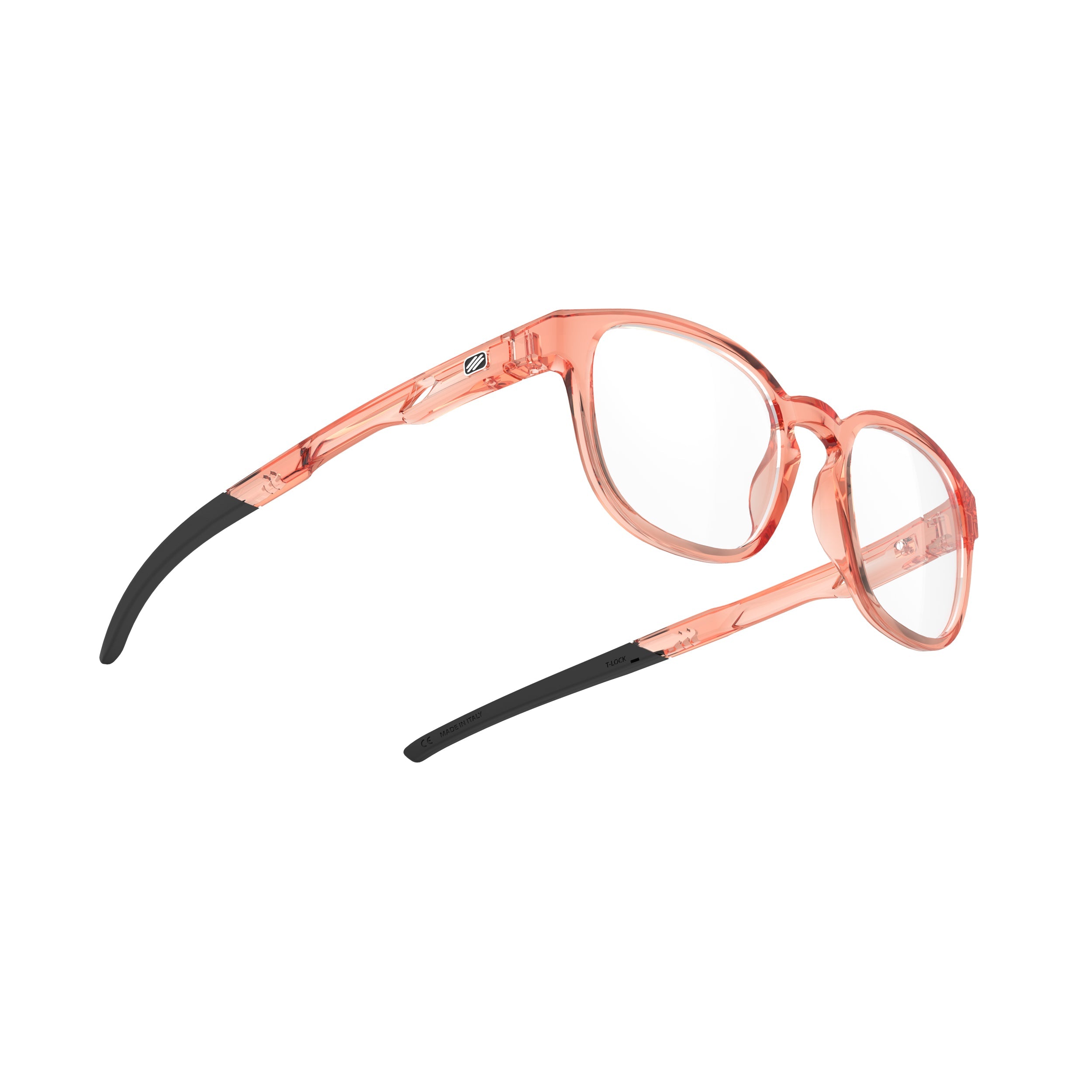 Rudy Project Iridis 66 Crystal Apricot Gloss prescription sports glasses – side view