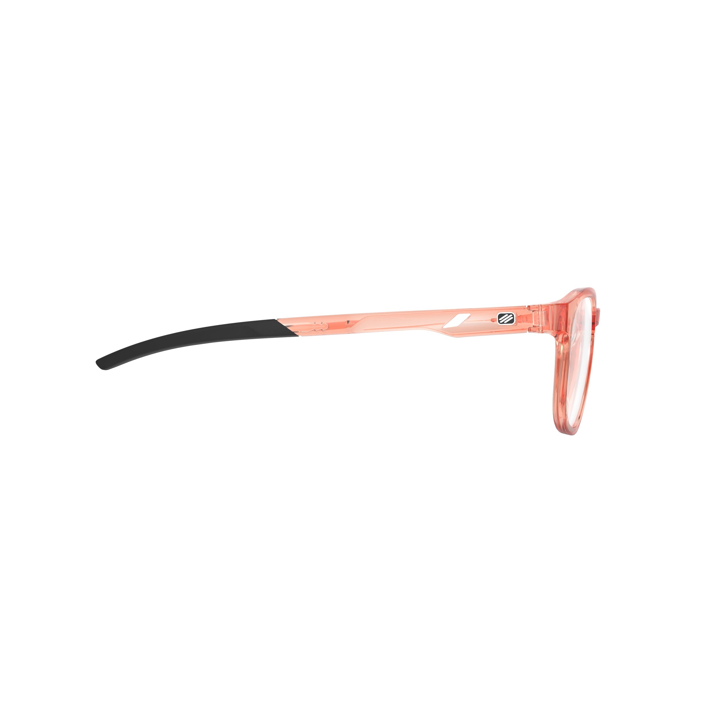 Rudy Project Iridis 66 Crystal Apricot Gloss prescription sports glasses – side view, opposite side