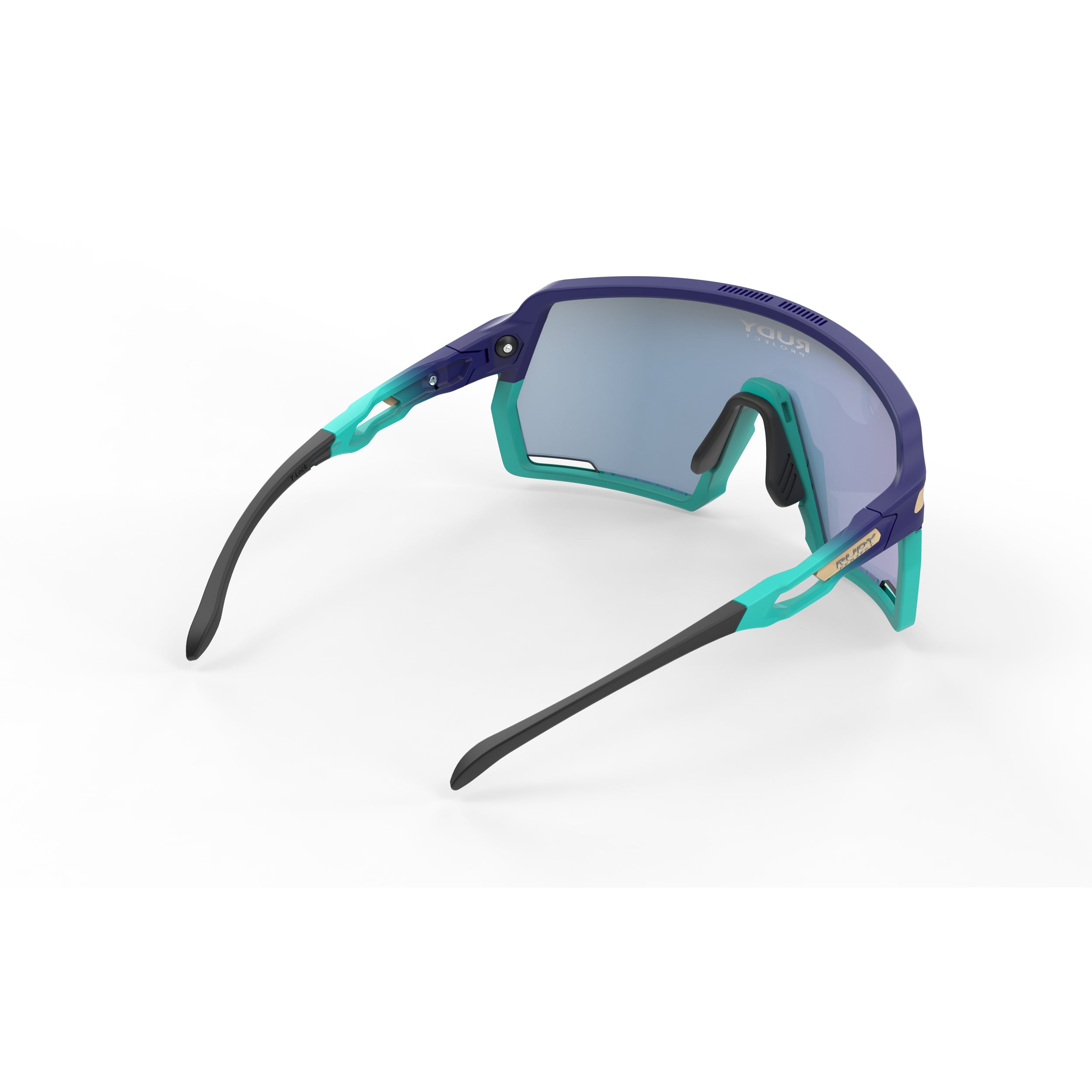 Rudy Project Kelion Bahrain Victorious 2026 mirrored multilaser ice performance sunglasses – rear view