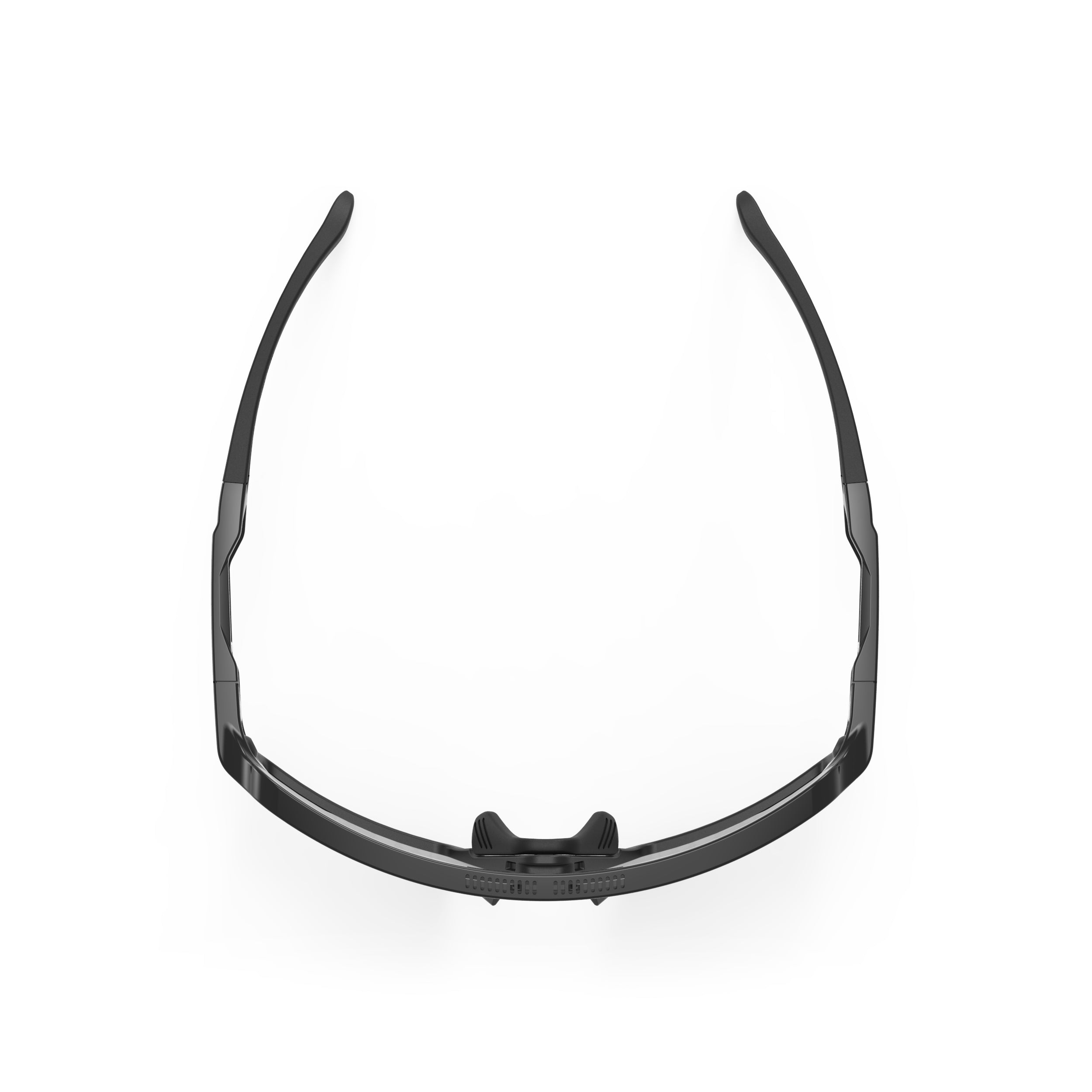 Rudy Project Kelion Black Gloss photochromic laser black performance sunglasses – top view