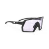 Rudy Project Kelion Black Gloss photochromic laser purple hdr performance sunglasses – front view