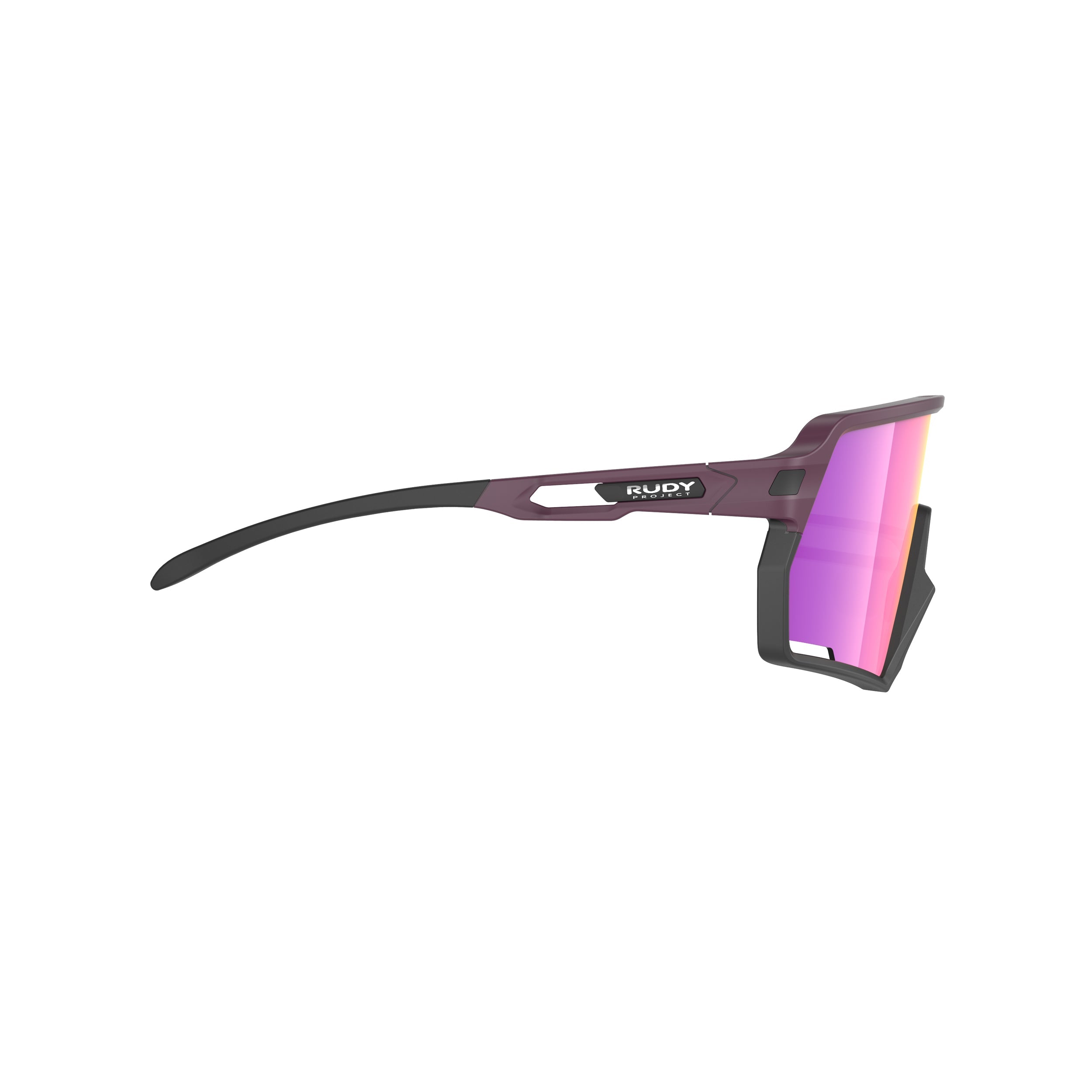 Rudy Project Kelion Cabernet Matte mirrored multilaser sunset performance sunglasses – side view, opposite side