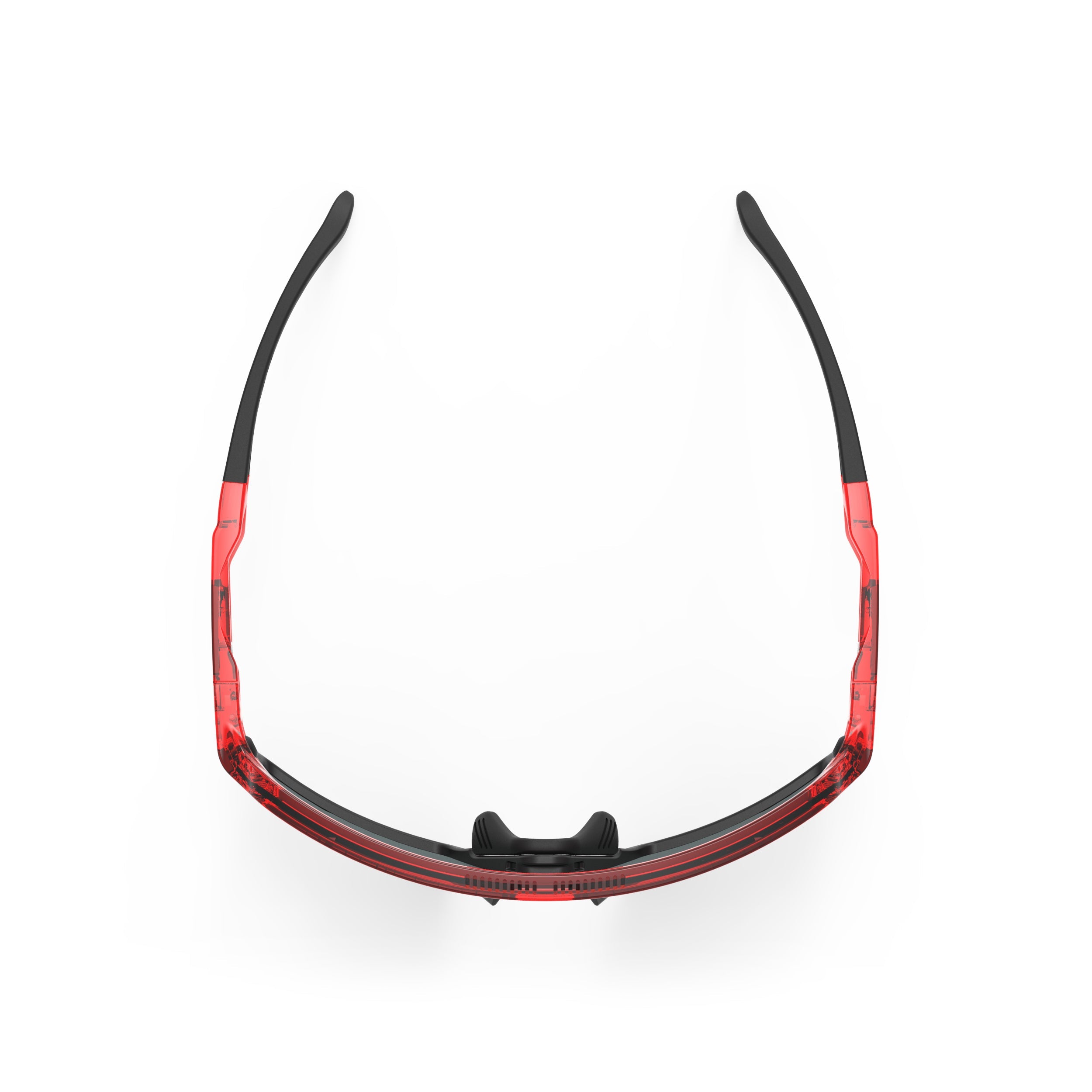 Rudy Project Kelion Crystal Red mirrored multilaser red hdr performance sunglasses – top view