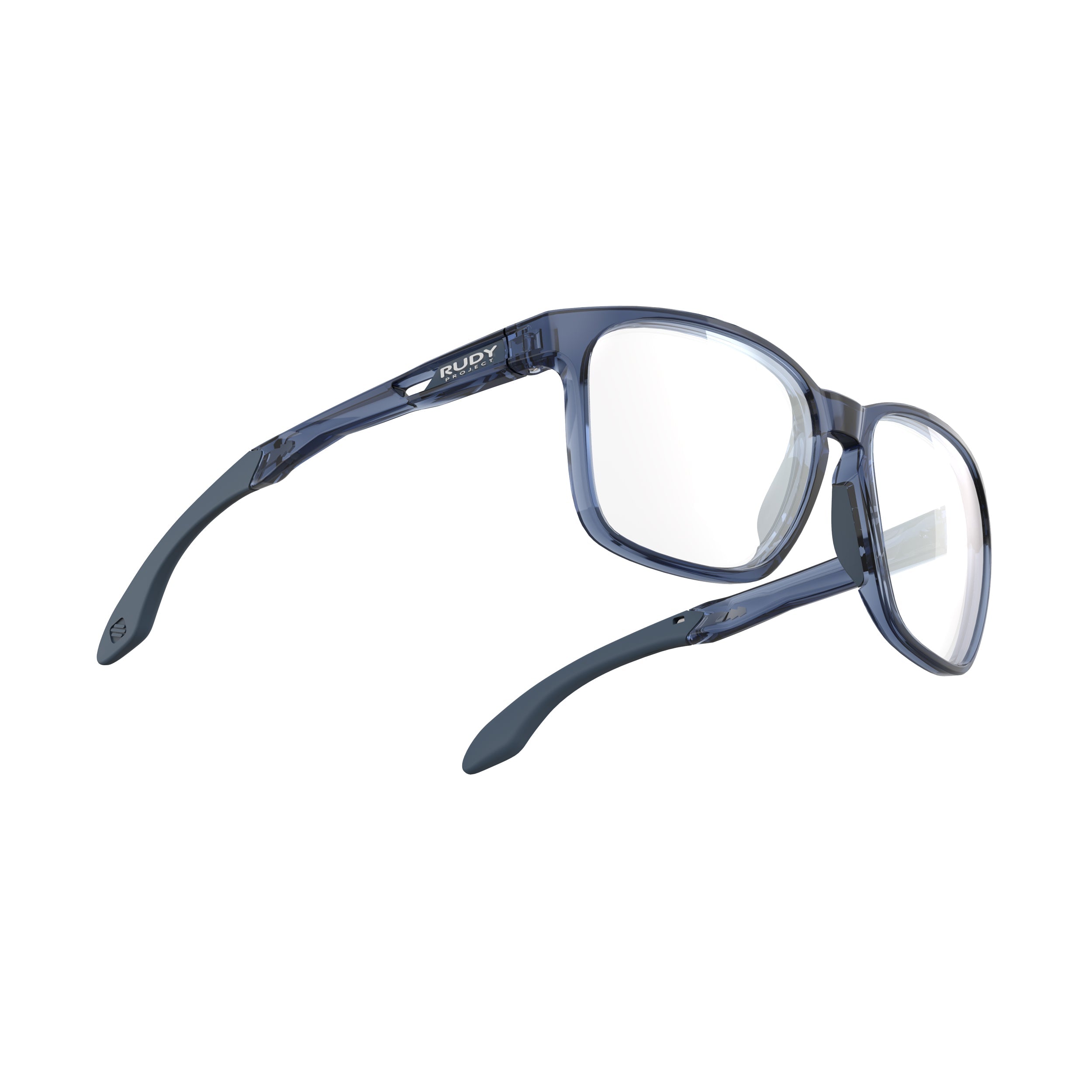 Rudy Project Lightflow A Crystal Blue Avio Gloss prescription sports glasses – side view