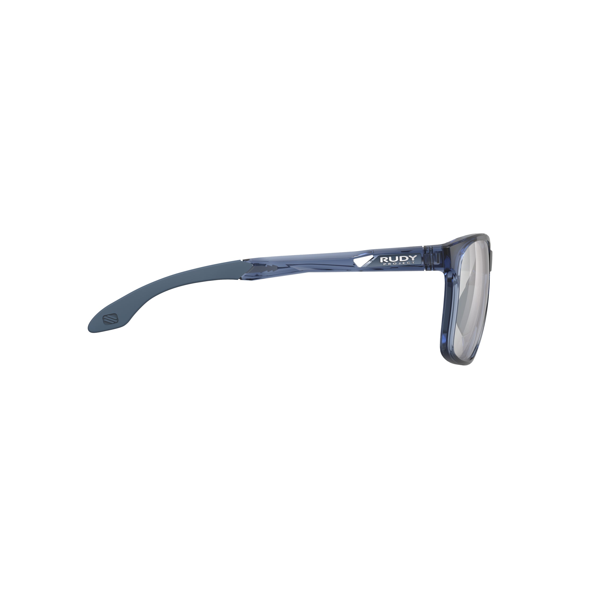 Rudy Project Lightflow A Crystal Blue Avio Gloss prescription sports glasses – side view, opposite side