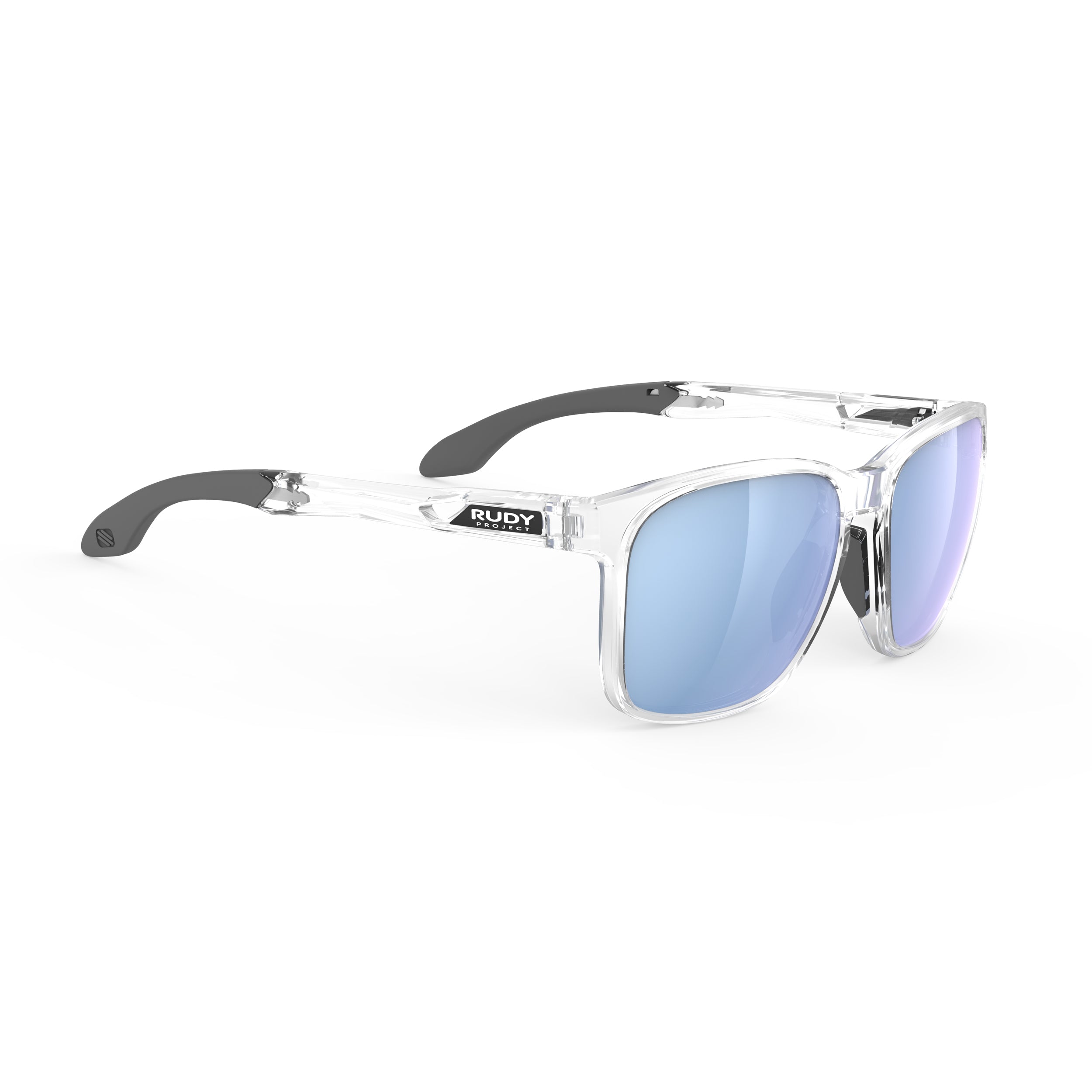 Rudy Project Lightflow A Crystal Gloss mirrored multilaser ice performance sunglasses – front view