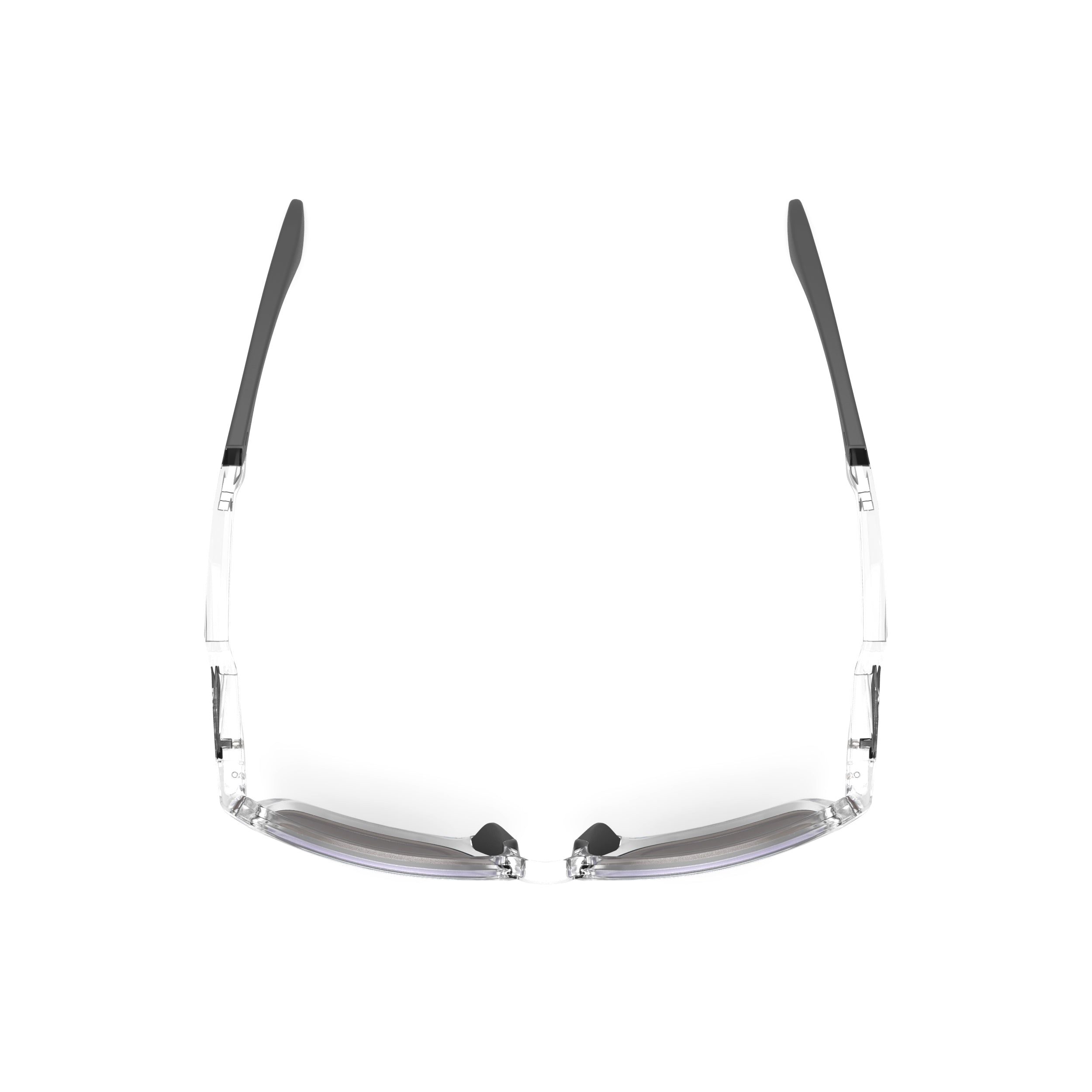 Rudy Project Lightflow A Crystal Gloss mirrored multilaser ice performance sunglasses – top view