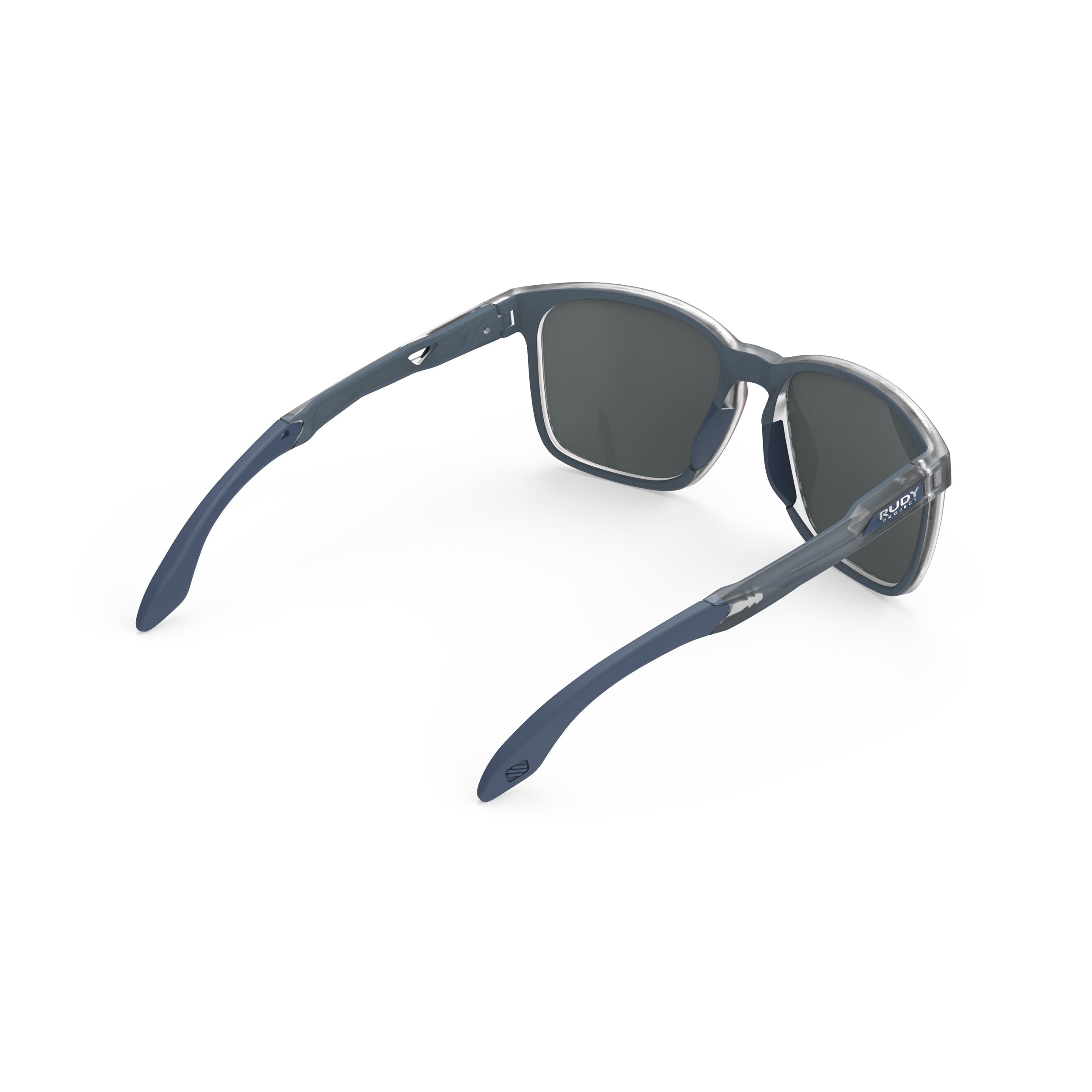 Rudy Project Lightflow A Ice Blue Metal Matte mirrored multilaser red hdr performance sunglasses – rear view