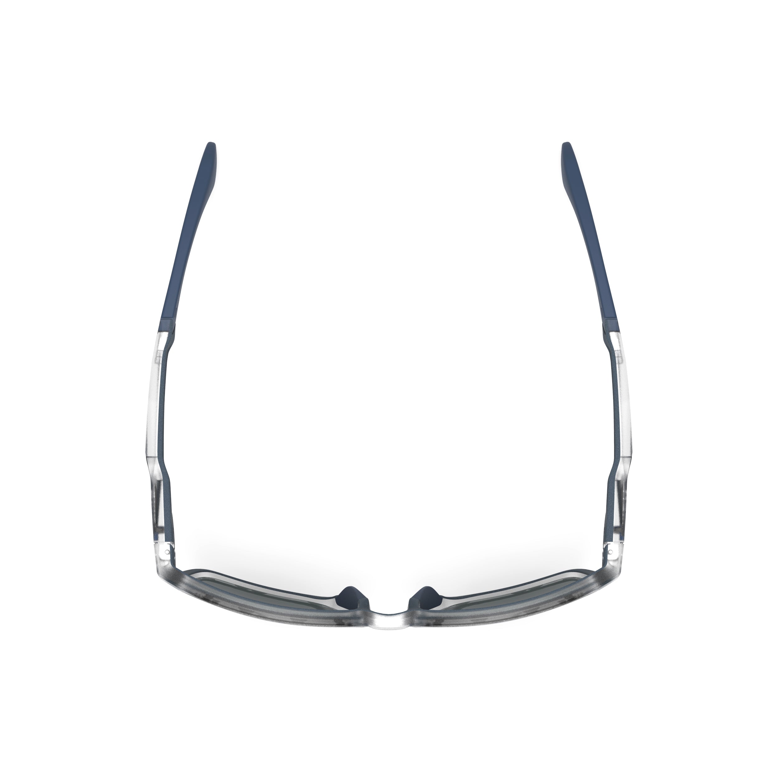 Rudy Project Lightflow A Ice Blue Metal Matte mirrored multilaser red hdr performance sunglasses – top view
