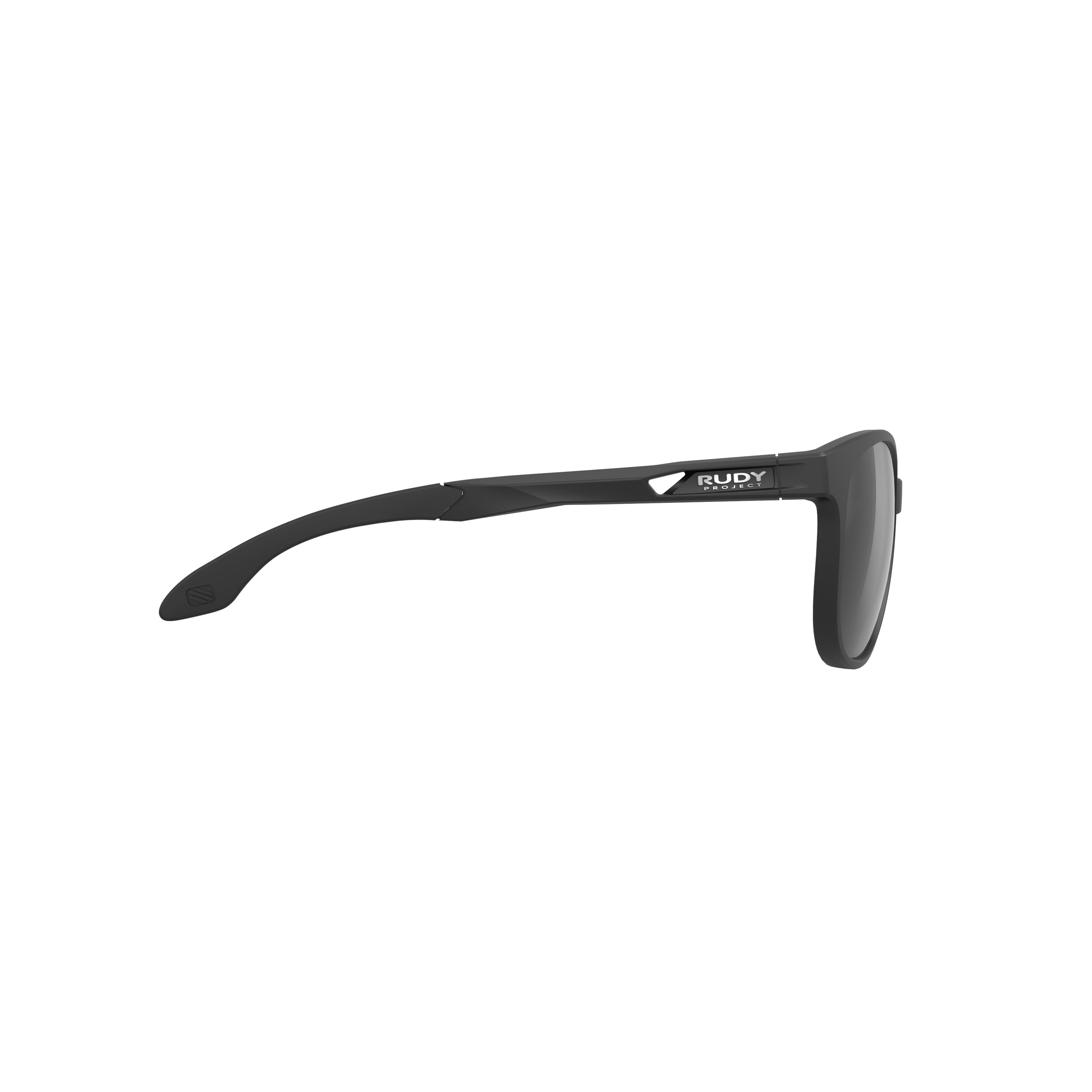Rudy Project Lightflow B Black Matte polarized polar 3fx hdr multilaser grey performance sunglasses – side view, opposite side