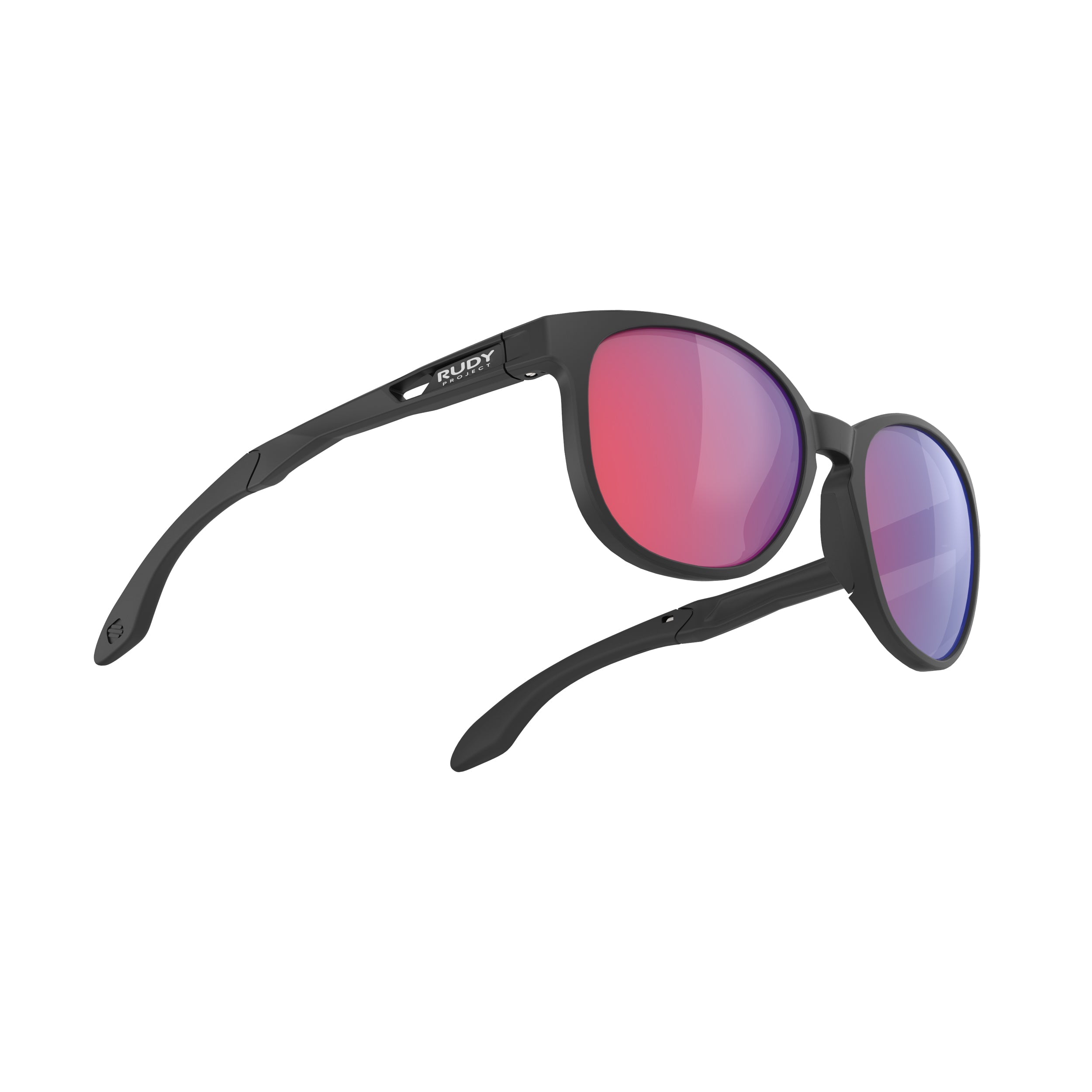Rudy Project Lightflow B Black Matte polarized polar 3fx hdr multilaser red performance sunglasses – side view