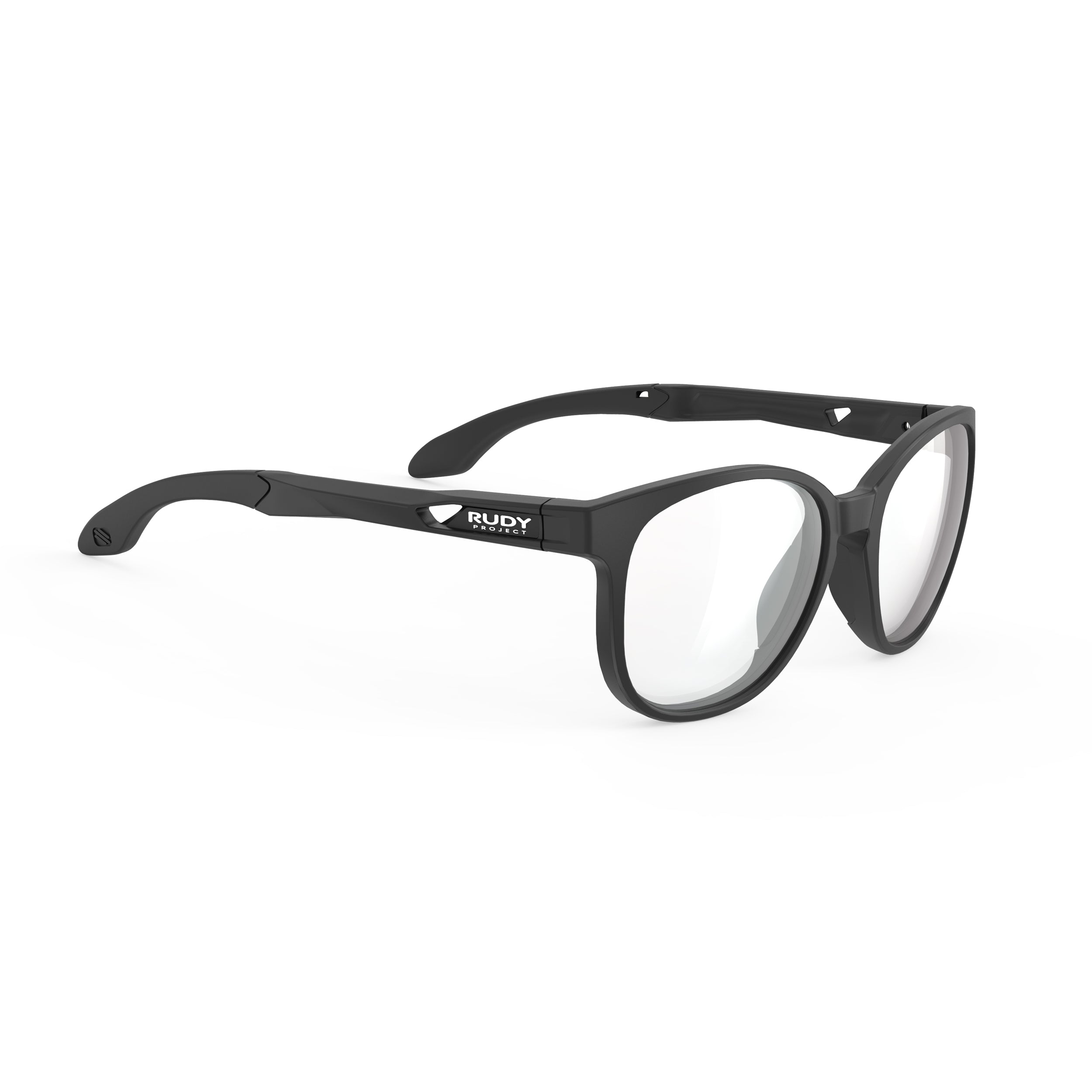 Rudy Project Lightflow B Black Matte prescription sports glasses – front view, alternate angle