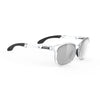Rudy Project Lightflow B Crystal Gloss mirrored laser black performance sunglasses – front view
