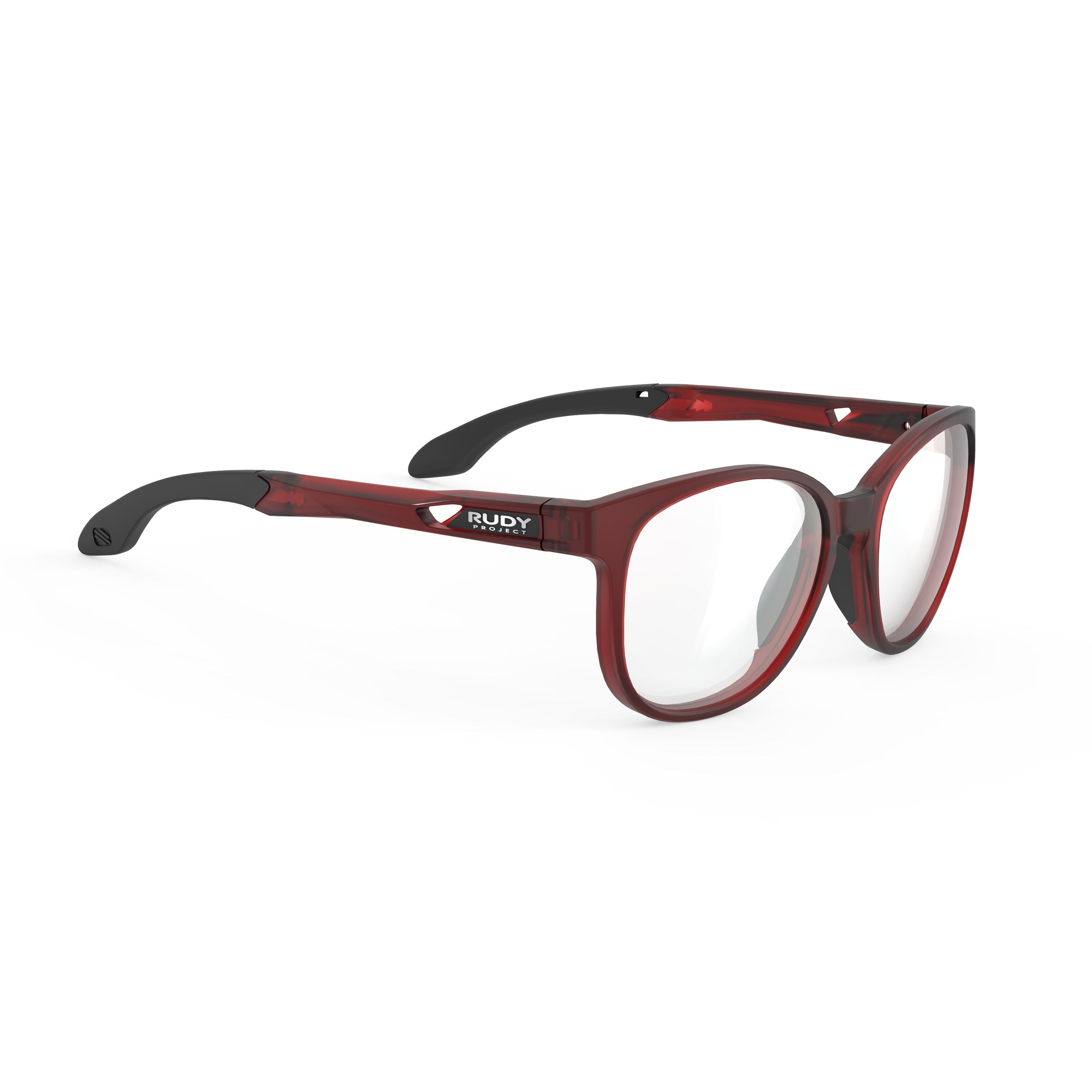 Rudy Project Lightflow B Frozen Bordeaux prescription sports glasses – front view, alternate angle