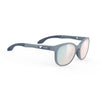 Rudy Project Lightflow B Glacier Matte mirrored multilaser osmium performance sunglasses – front view