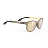 Rudy Project Lightflow B Ice Gold Matte mirrored multilaser gold performance sunglasses – front view