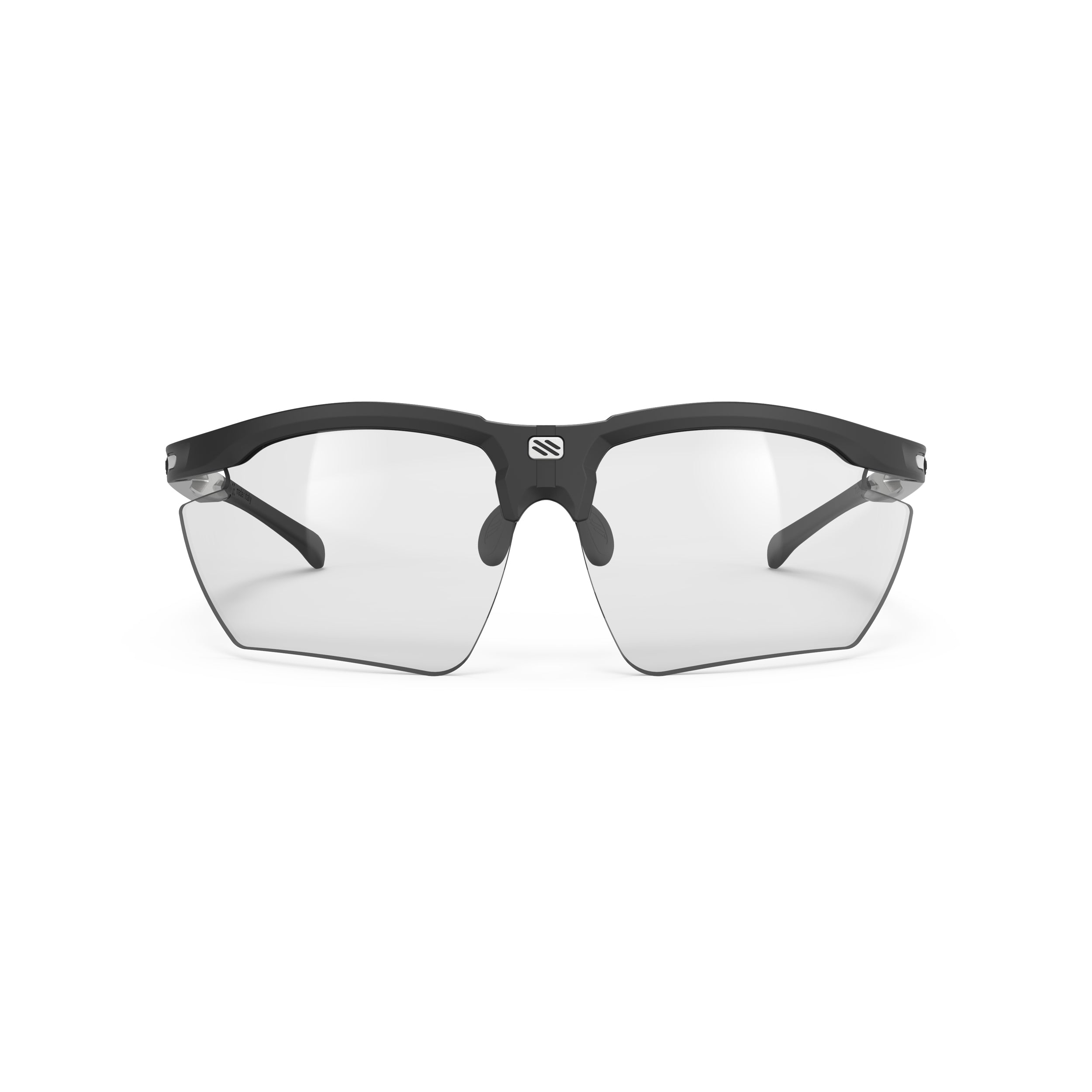 Rudy Project Magnus Black Matte photochromic black performance sunglasses – front view, alternate angle