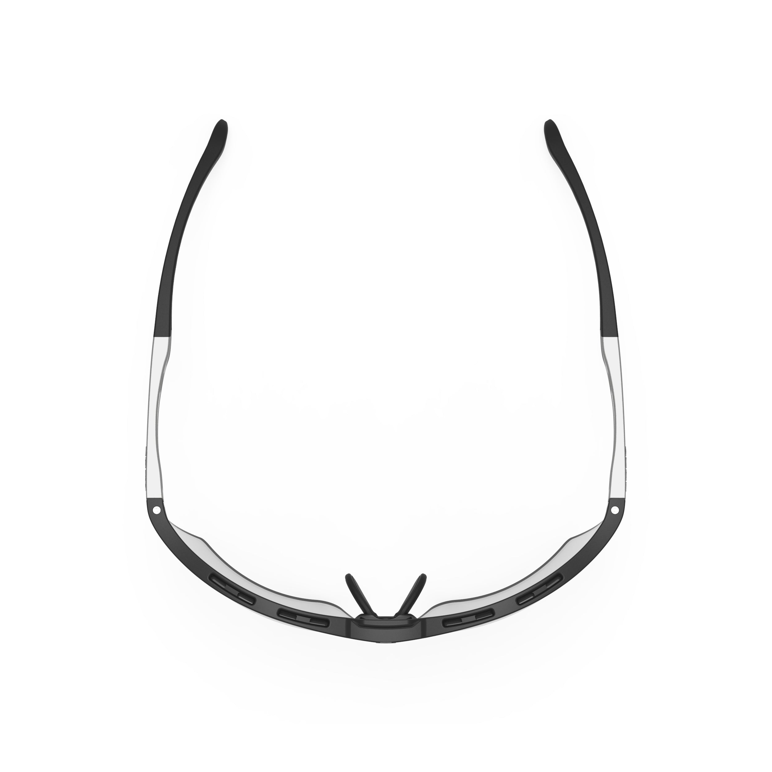 Rudy Project Magnus Black Matte photochromic black performance sunglasses – top view