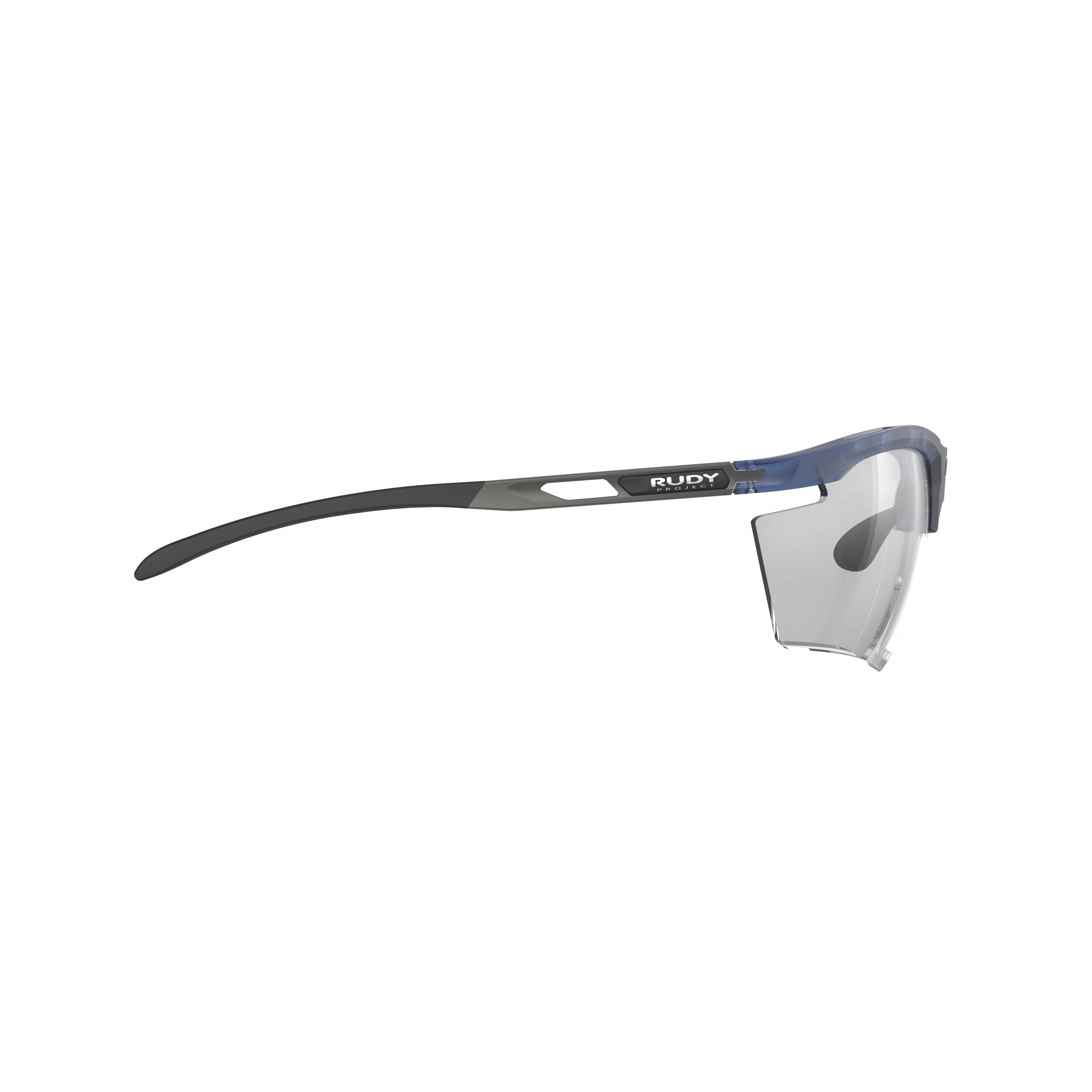 Rudy Project Magnus Frozen Blue Avio photochromic black performance sunglasses – side view, opposite side