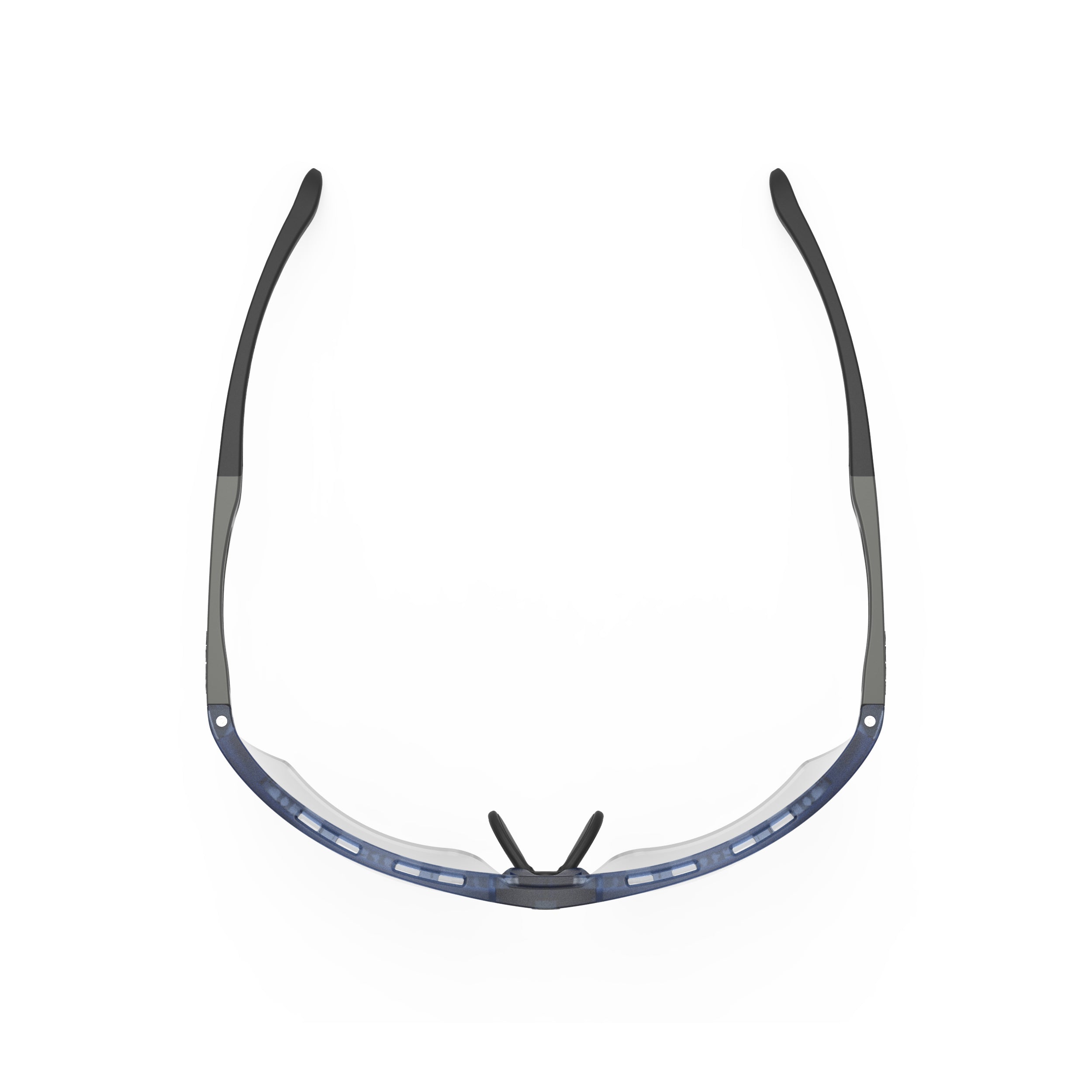 Rudy Project Magnus Frozen Blue Avio photochromic black performance sunglasses – top view