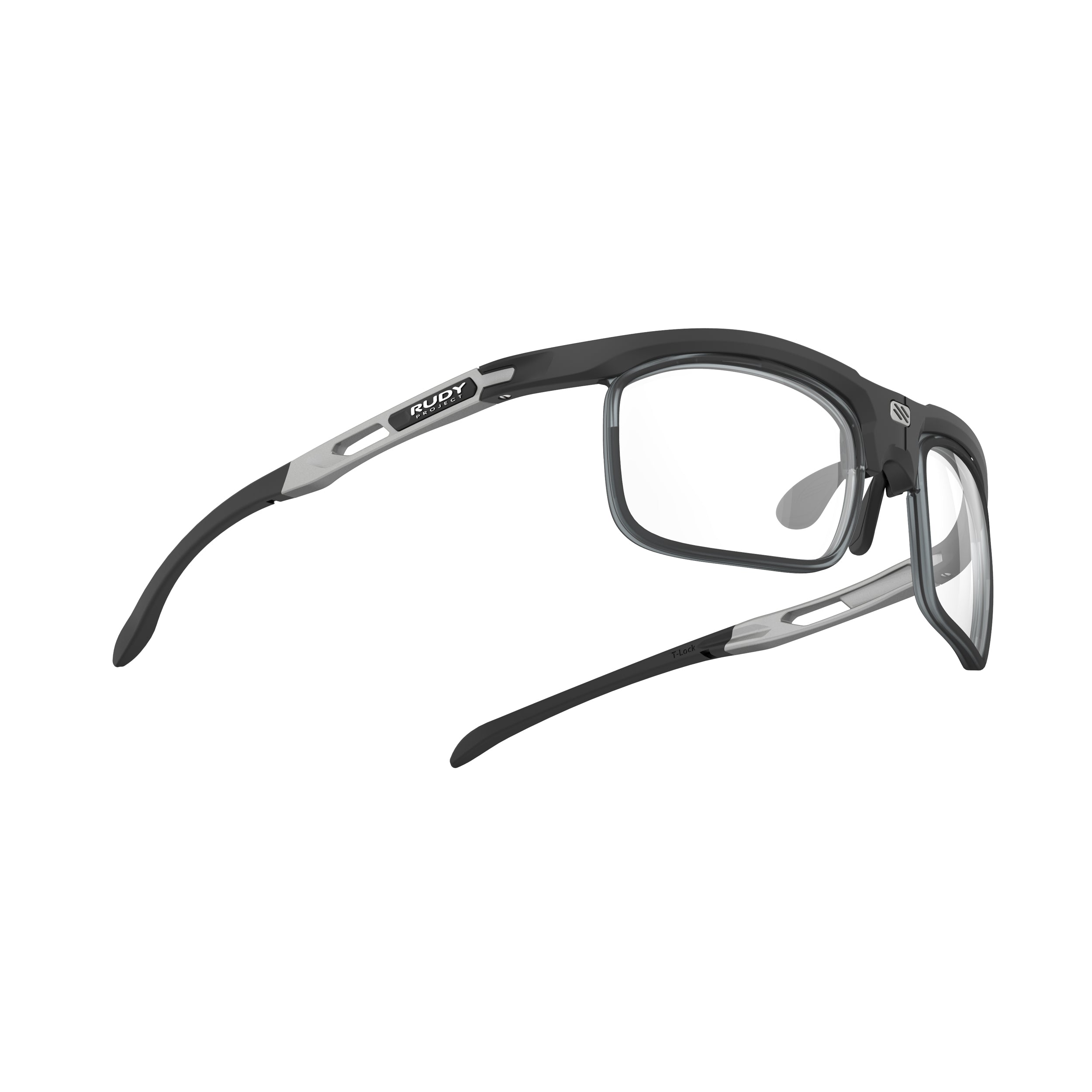 Rudy Project Magnus Optical Dock Black Matte prescription sports glasses – side view