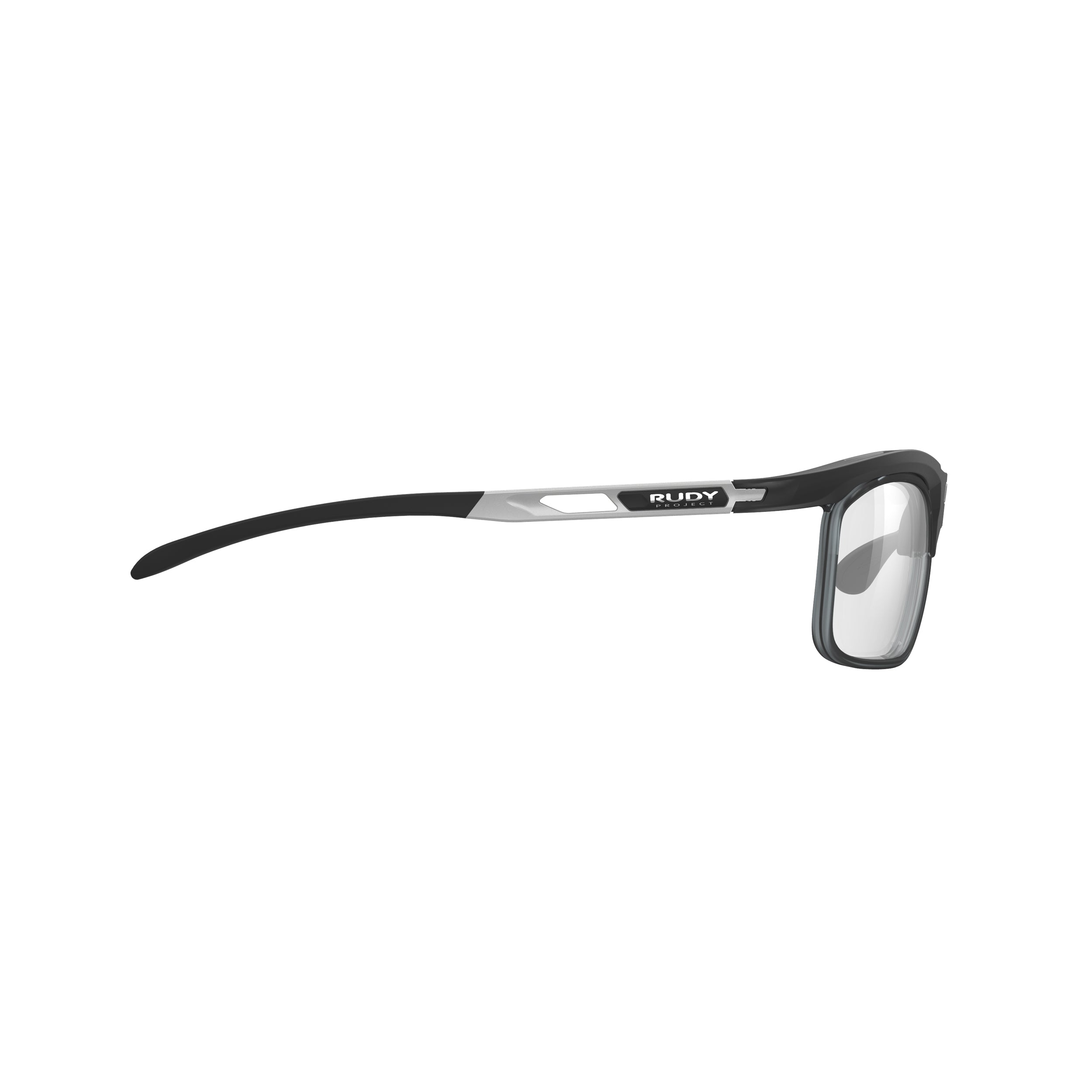 Rudy Project Magnus Optical Dock Black Matte prescription sports glasses – side view, opposite side