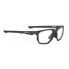 Rudy Project No Code Black Matte prescription sports glasses – front view, alternate angle