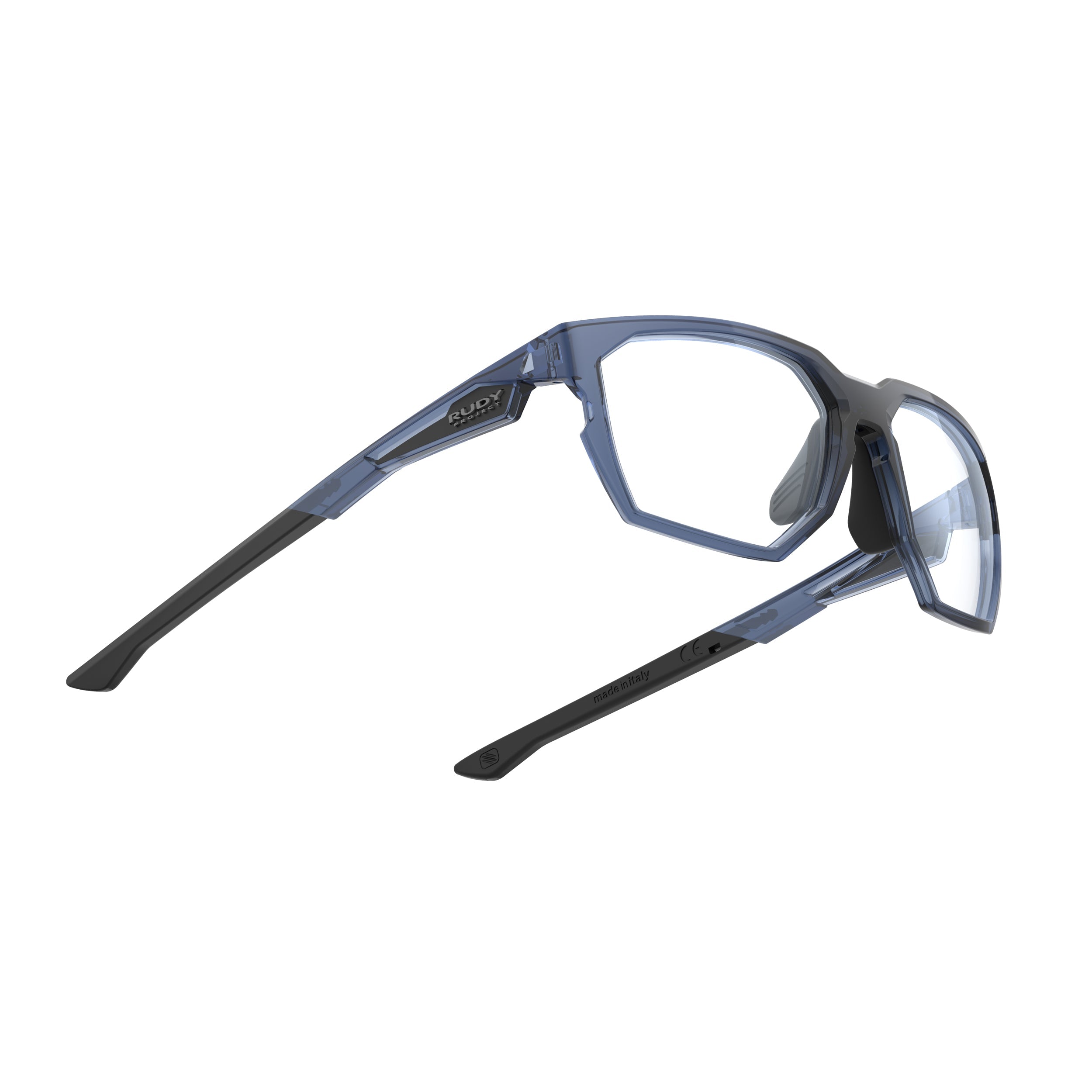 Rudy Project No Code Crystal Avio Gloss prescription sports glasses – side view