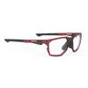 Rudy Project No Code Frozen Cherry Matte prescription sports glasses – front view, alternate angle