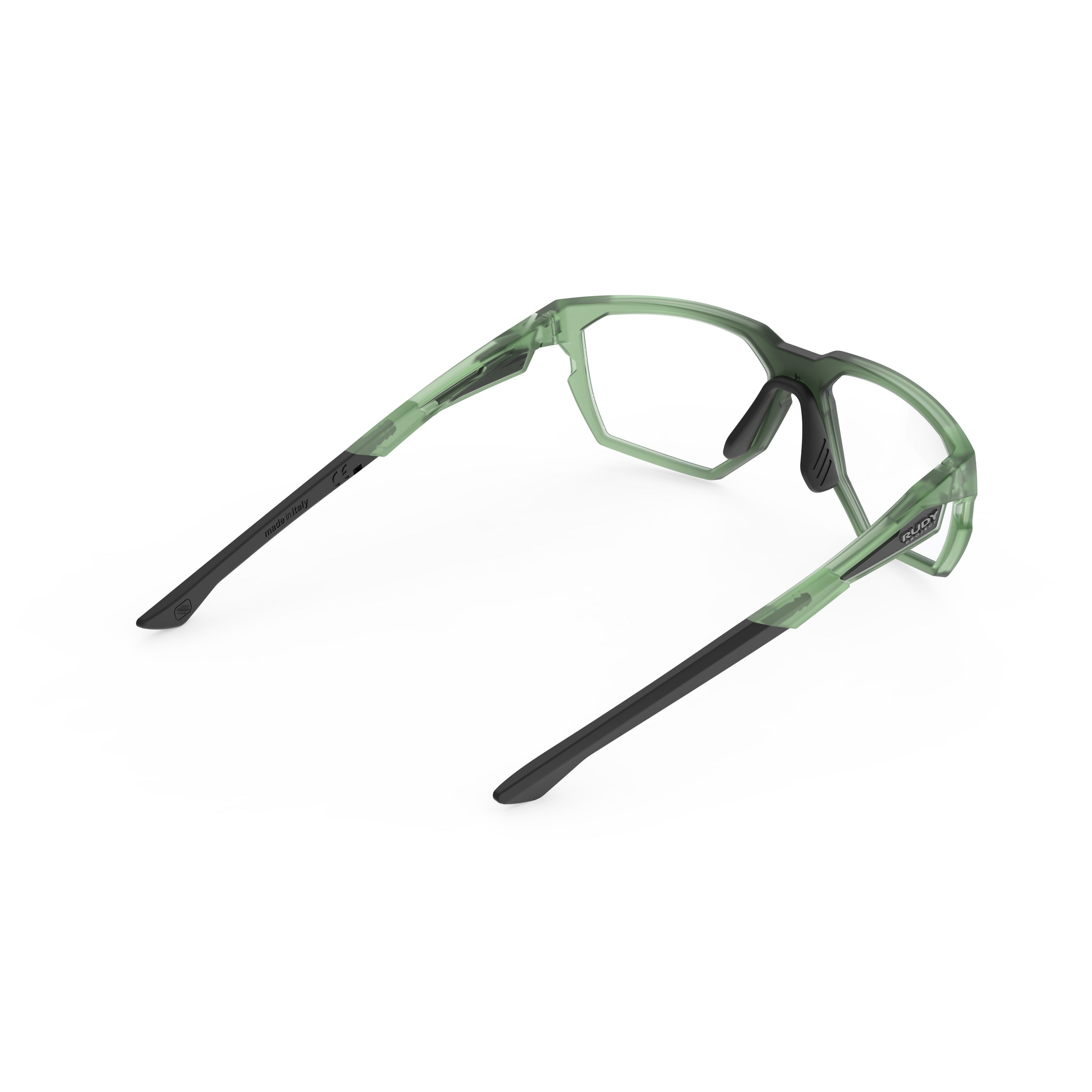 Rudy Project No Code Frozen Pantanal Matte prescription sports glasses – rear view