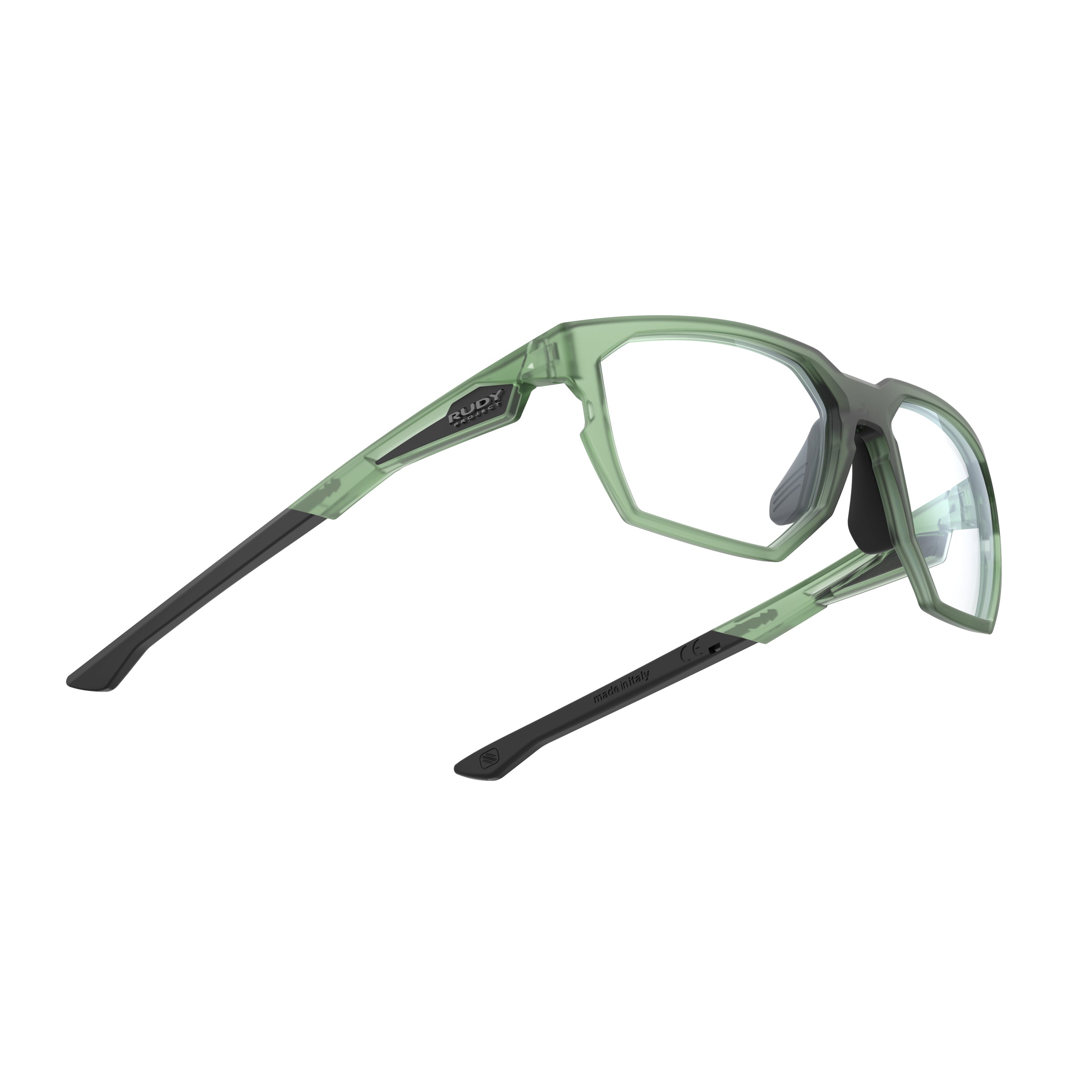 Rudy Project No Code Frozen Pantanal Matte prescription sports glasses – side view