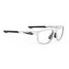Rudy Project No Code White Matte prescription sports glasses – front view, alternate angle