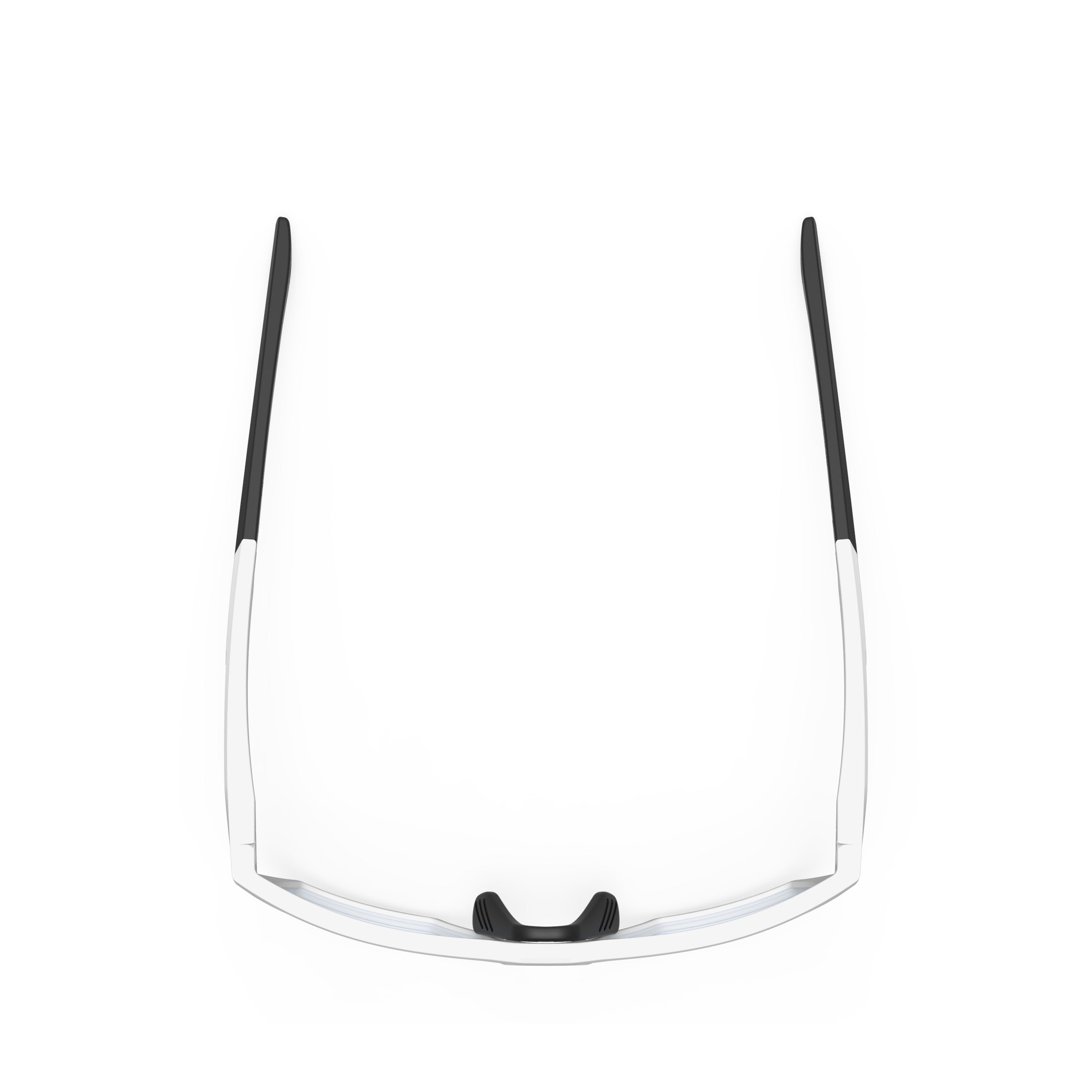 Rudy Project No Code White Matte prescription sports glasses – top view