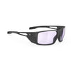 Rudy Project Nyad Black Matte photochromic laser purple hdr performance sunglasses – front view