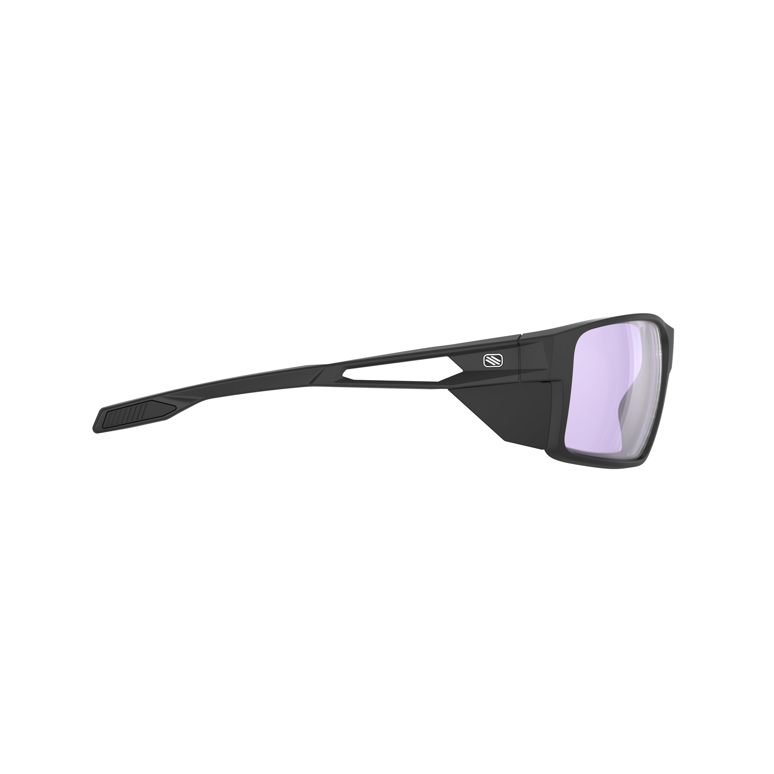 Rudy Project Nyad Black Matte photochromic laser purple hdr performance sunglasses – side view, opposite side